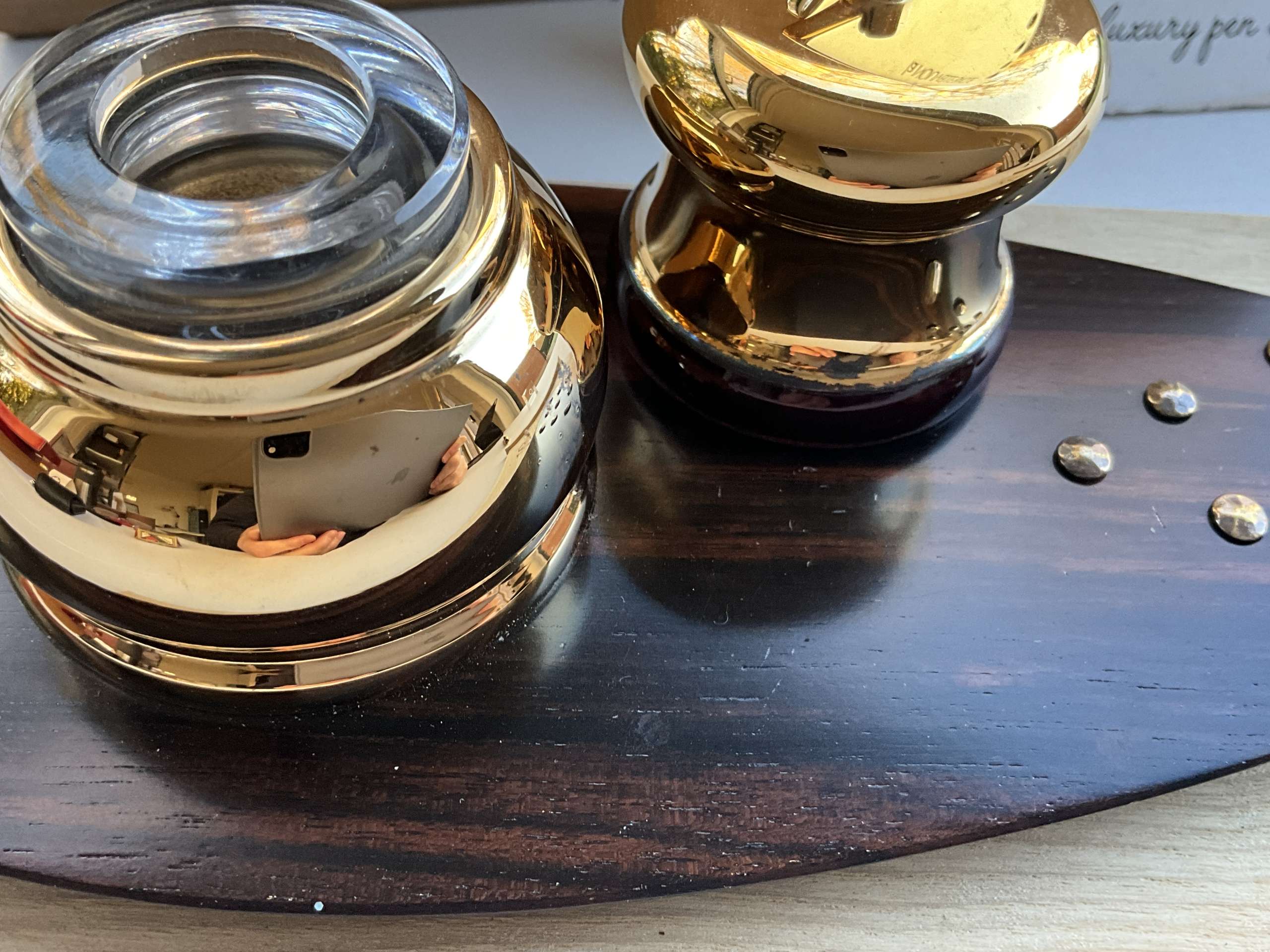 La Nouvelle Bague inkwell ,desk stand and fountain pen set - Image 4