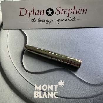 Montblanc Meisterstuck Classique 144 Solitaire Silver fountain pen barrel section