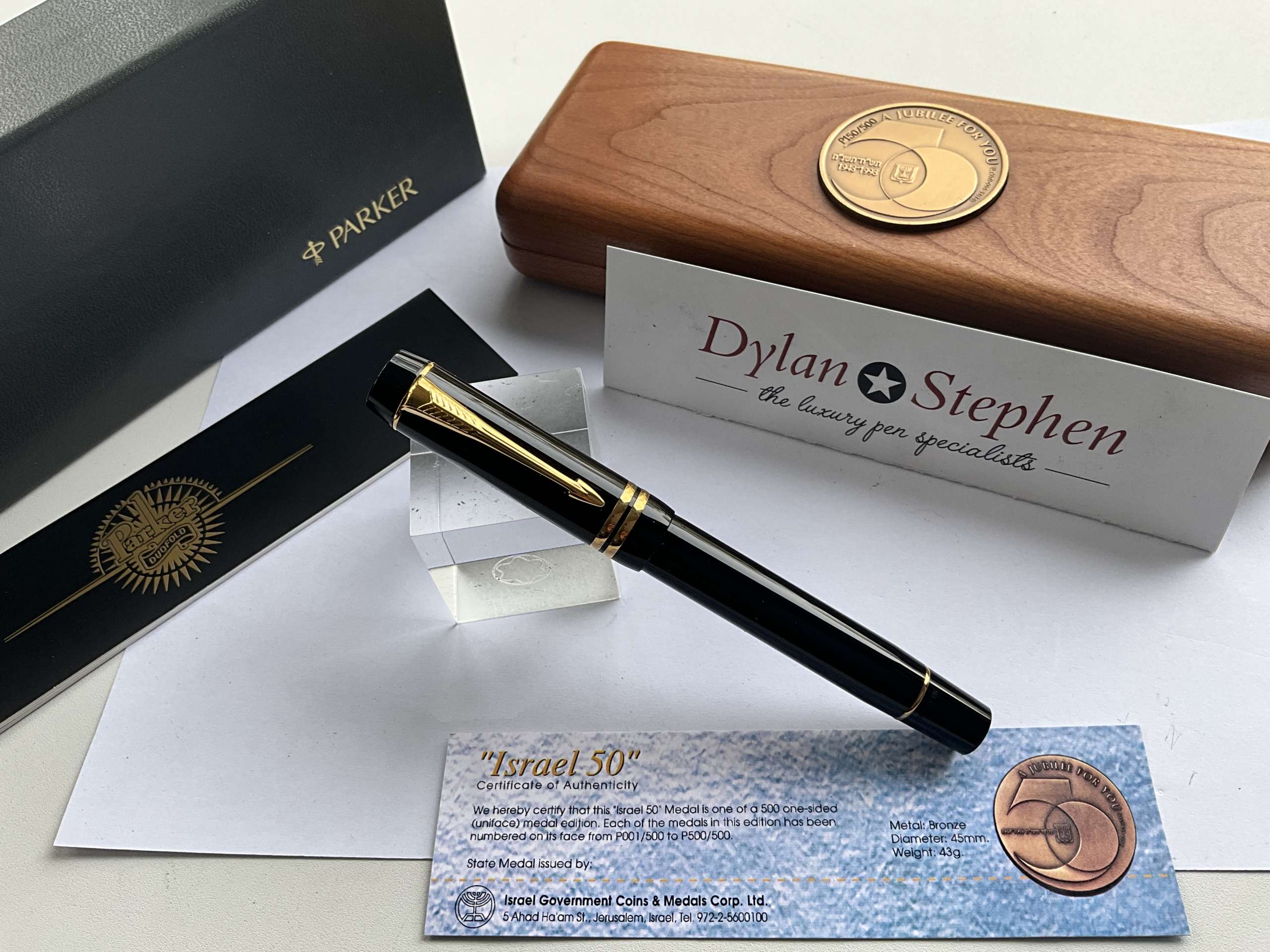 Parker Duofold Centennial Israel 50th Anniversary Limited Edition fountain pen - Image 6