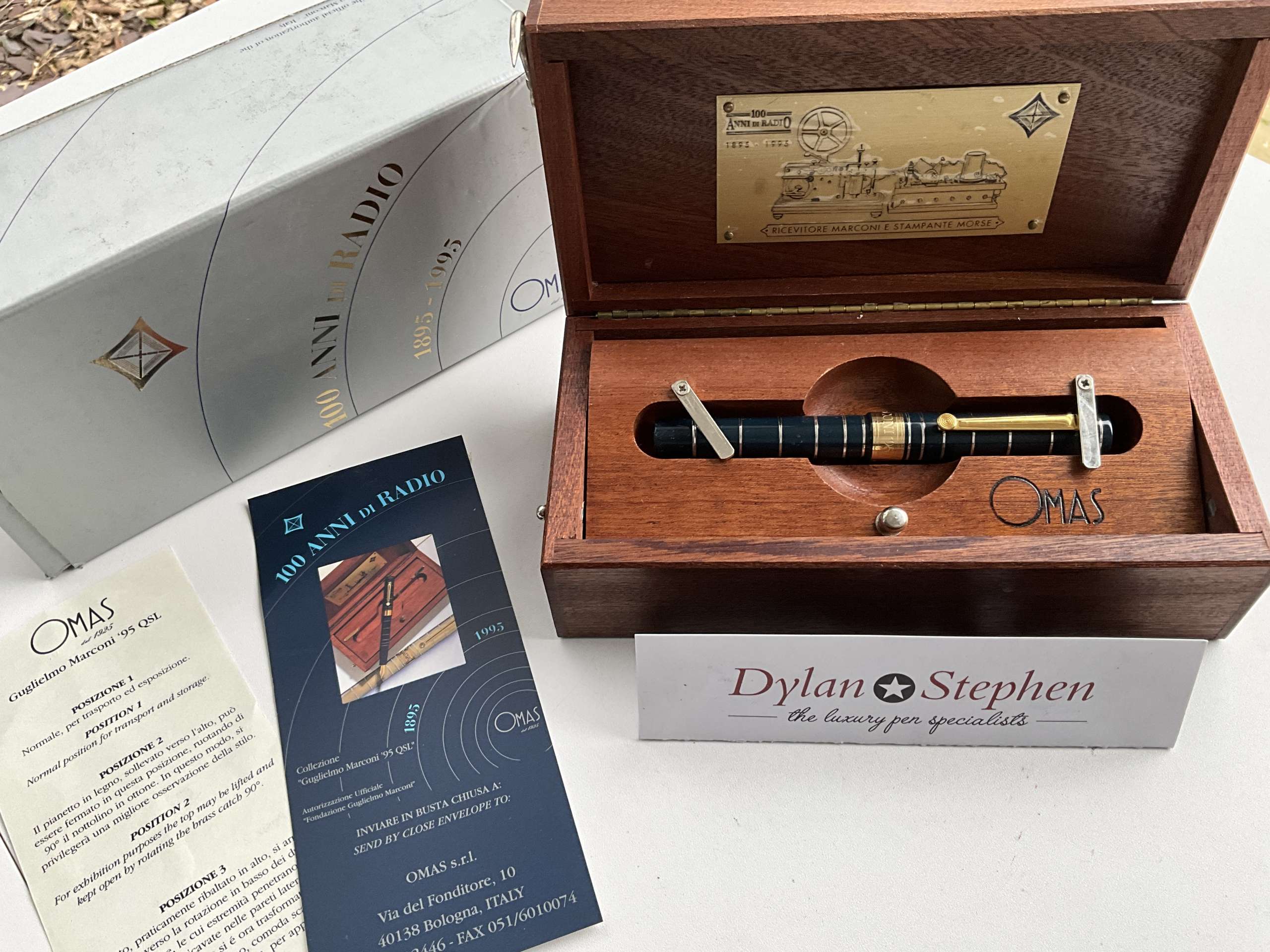 Omas 100 Anni di Radio Marconi Limited Edition rollerball pen - Image 6