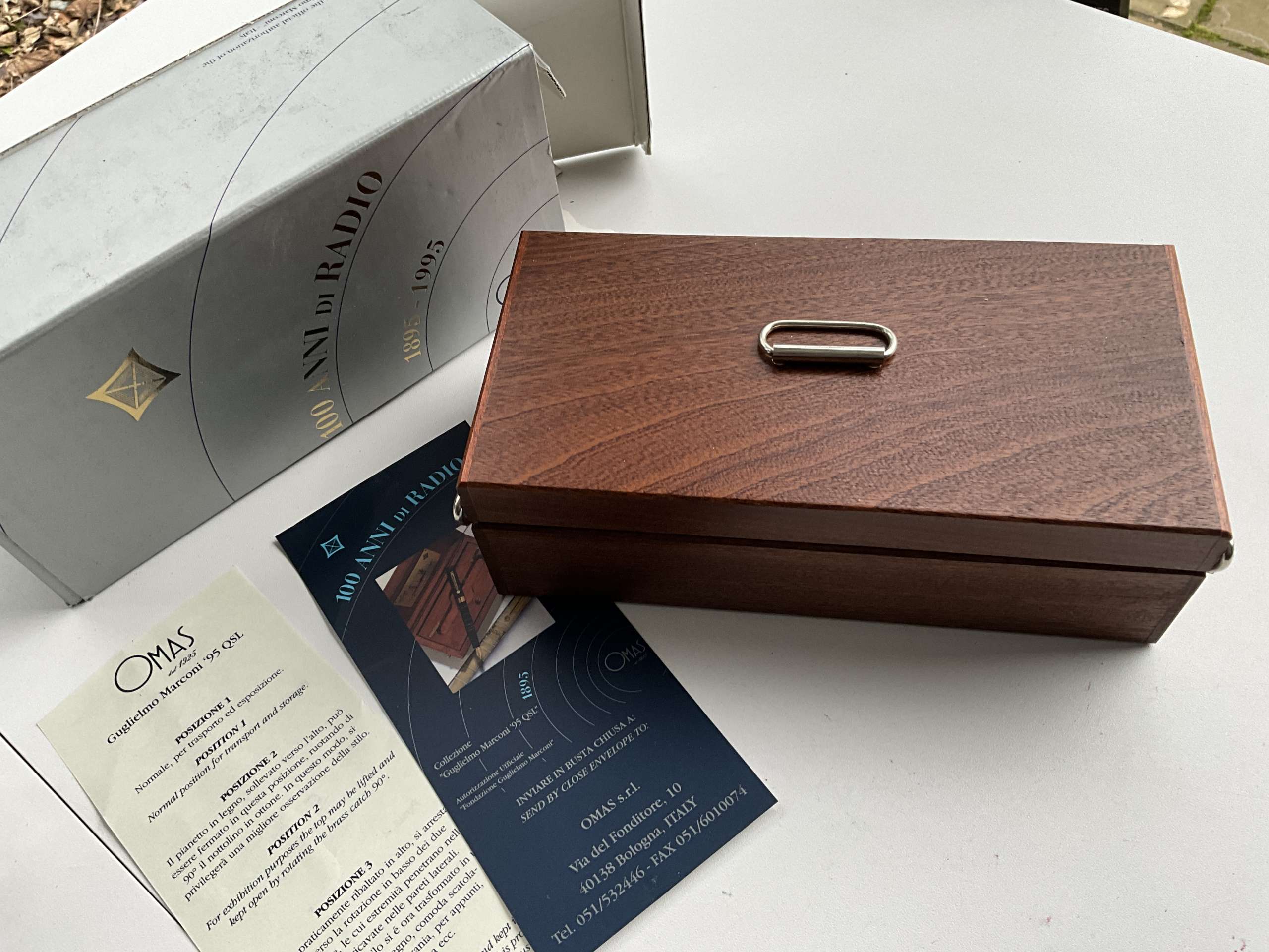 Omas 100 Anni di Radio Marconi Limited Edition rollerball pen - Image 7