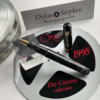 Omas The Cinema Pearl Grey Celluloid Paragon Limited Edition rollerball pen