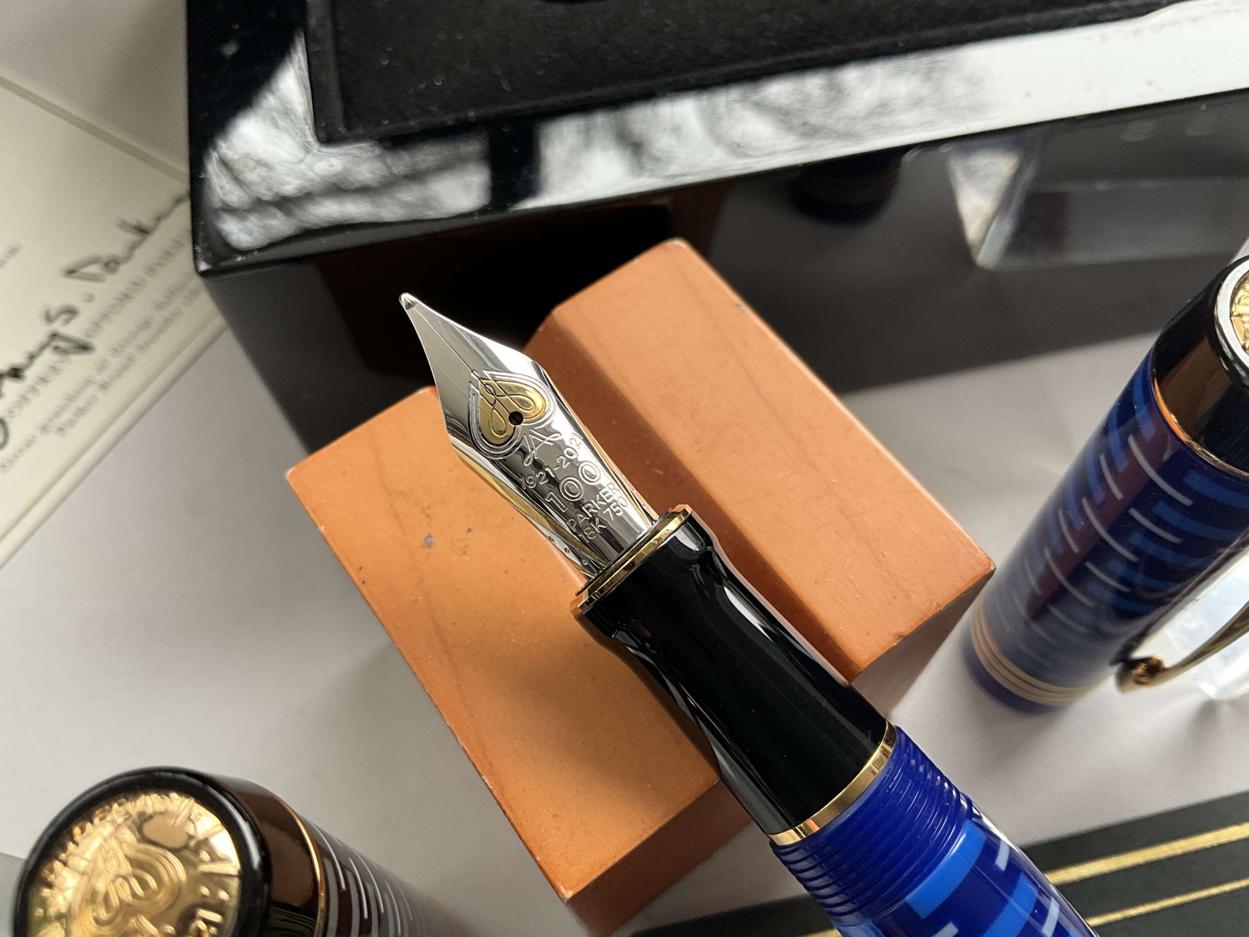 Parker Duofold 100 Year Anniversary 1921 - 2021 Limited Edition set of three fountain pens - Image 3