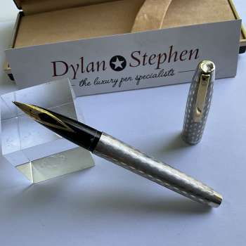 Sheaffer 834 Imperial Sterling Silver Marquetry Pattern fountain pen