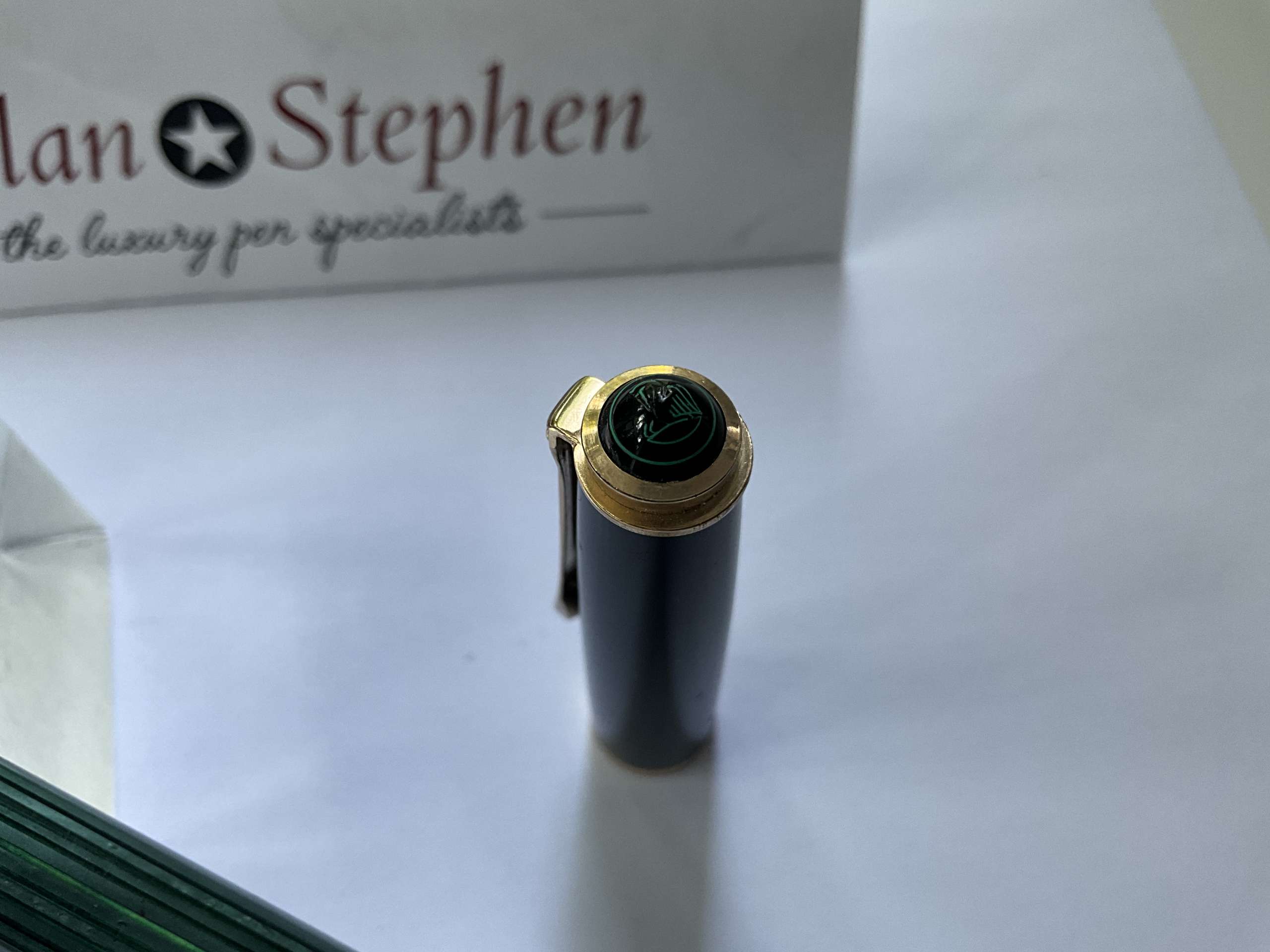 Pelikan 400NN Green Black Stripe 1950's Piston Filler Fountain Pen - Image 5