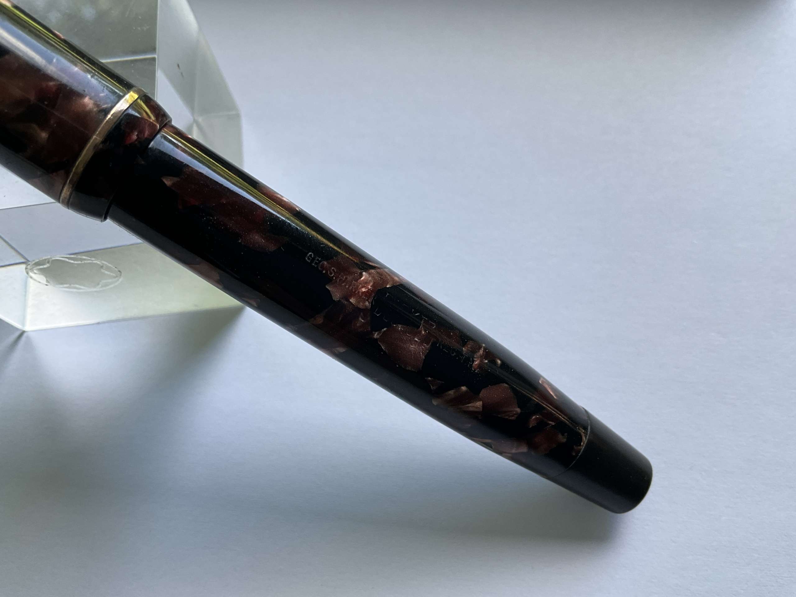 Parker Duofold Senior Burgundy Marble vintage fountain pen - Image 3