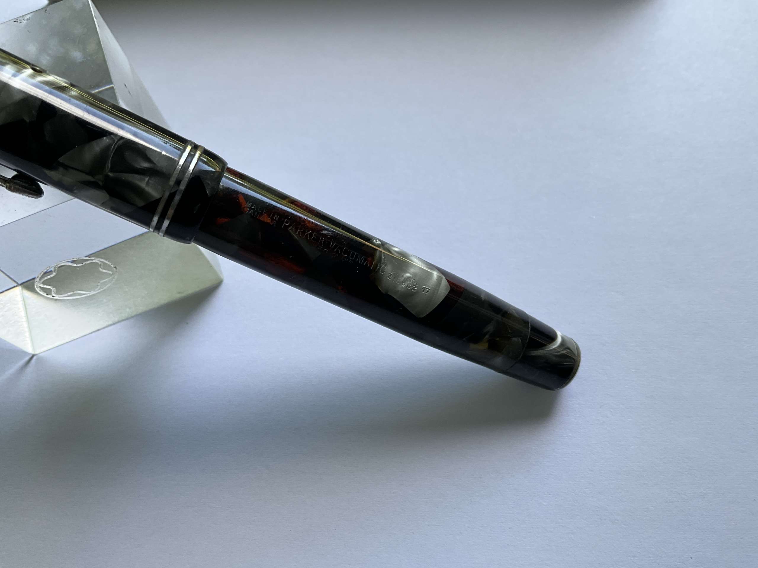 Parker Junior Vacumatic Grey Marble vintage fountain pen - Image 3