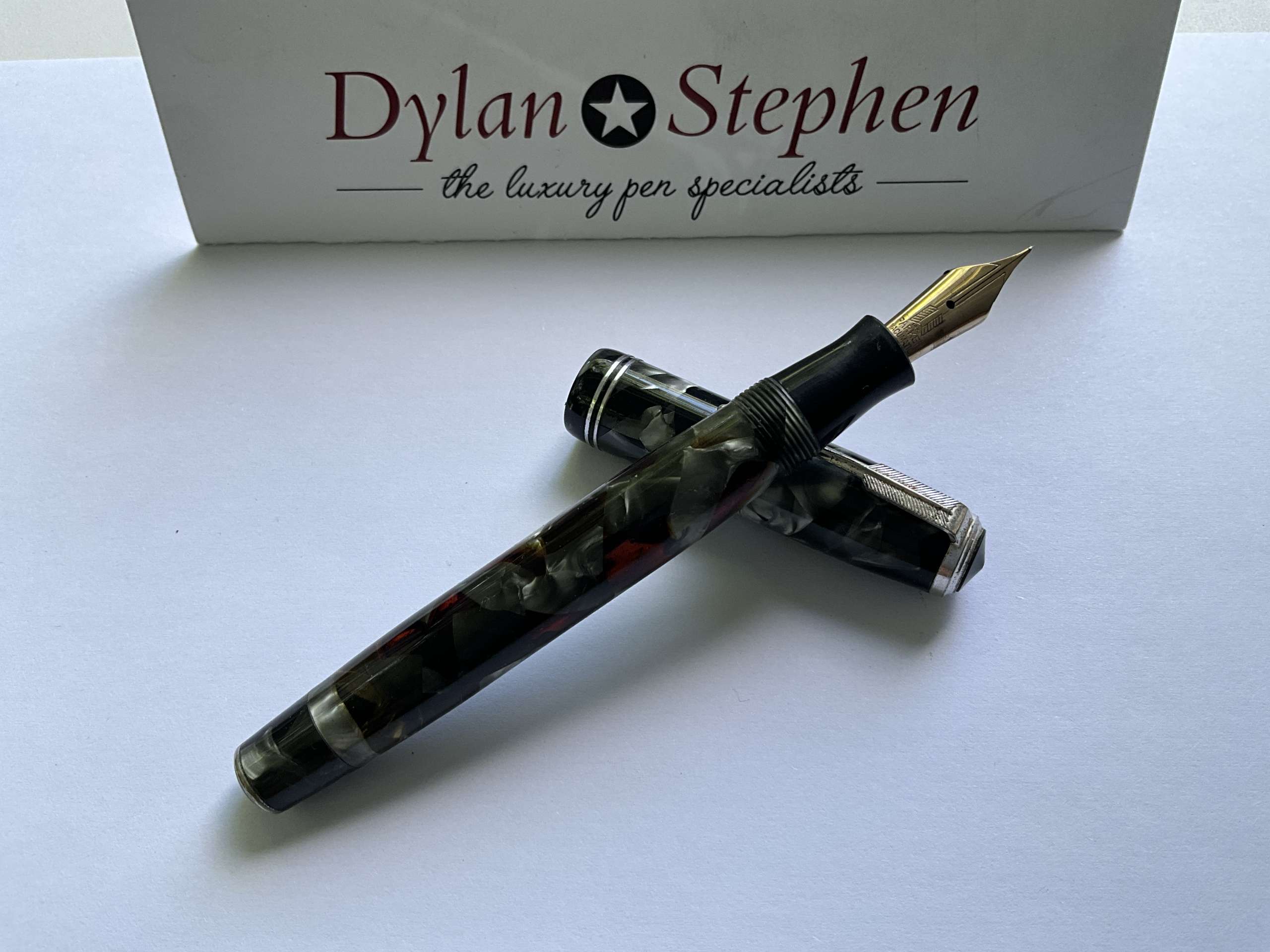 Parker Junior Vacumatic Grey Marble vintage fountain pen - Image 4