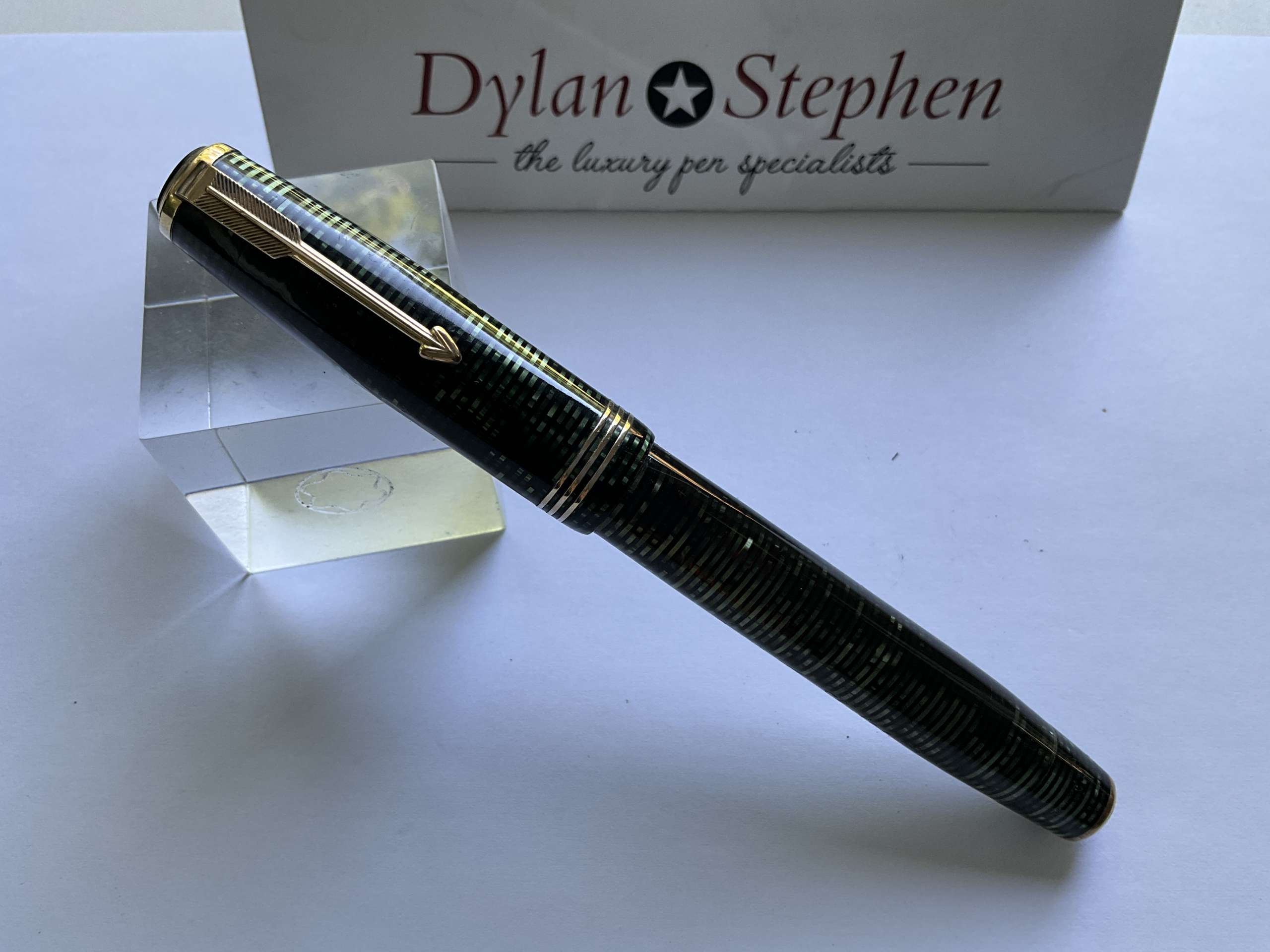 Parker Oversize Vacumatic Emerald Pearl vintage fountain pen - Image 7