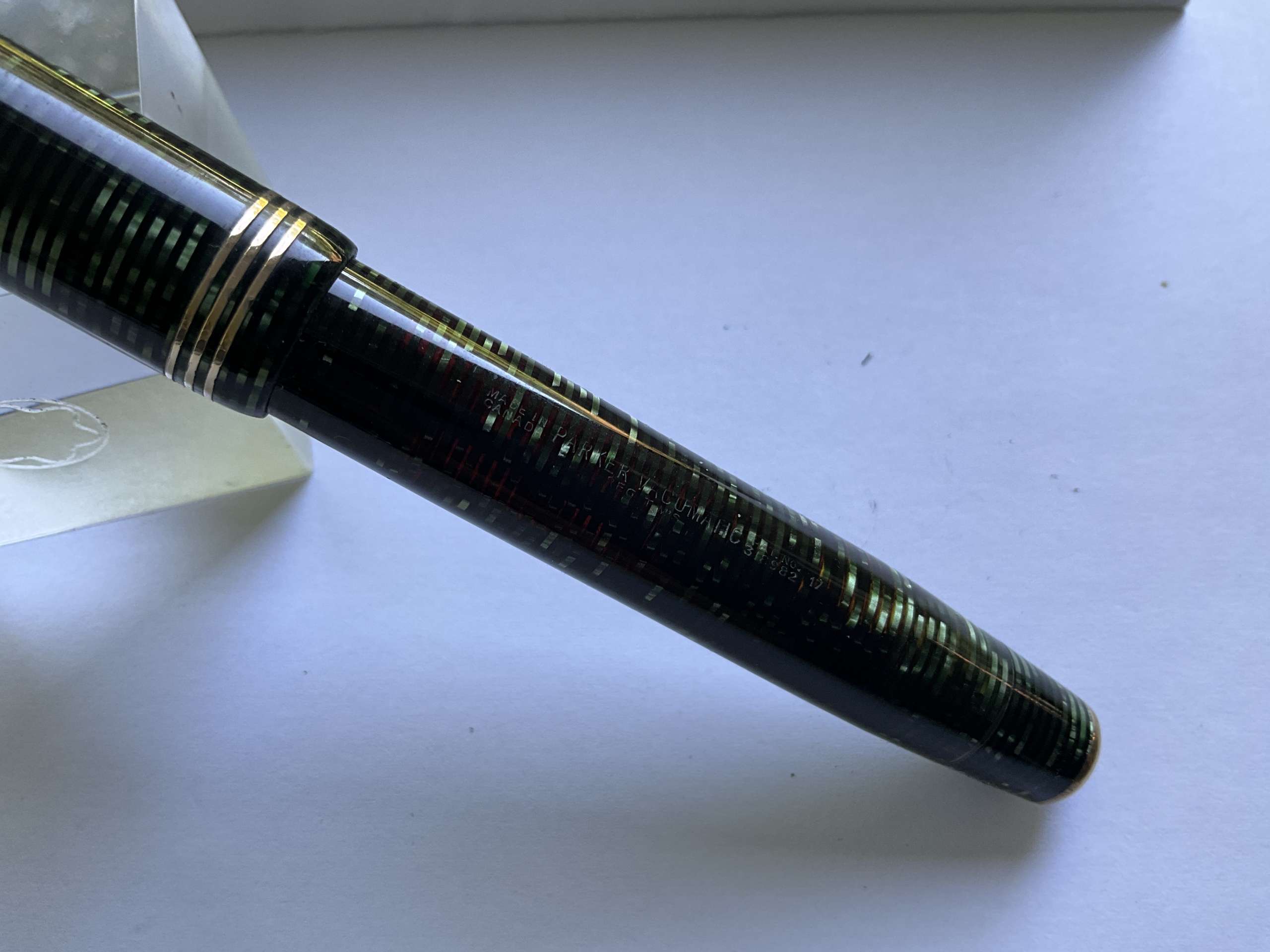 Parker Oversize Vacumatic Emerald Pearl vintage fountain pen - Image 4