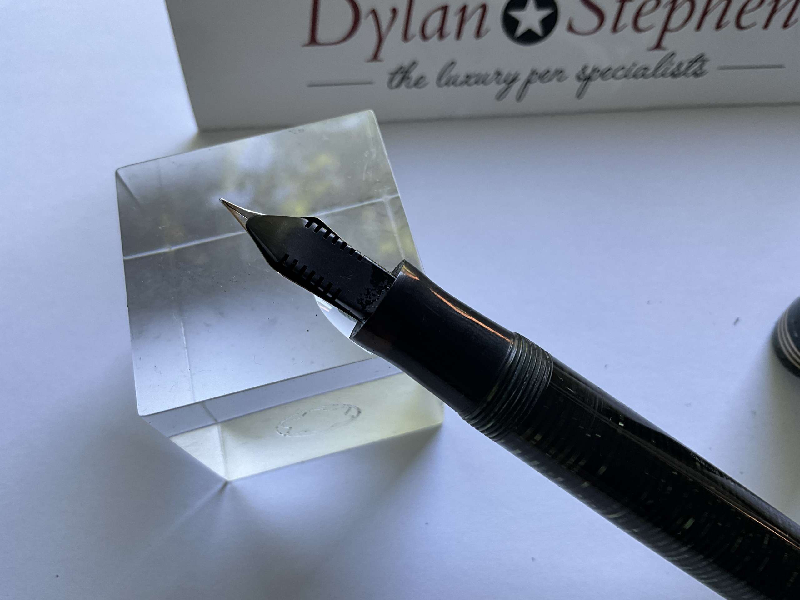 Parker Oversize Vacumatic Emerald Pearl vintage fountain pen - Image 3