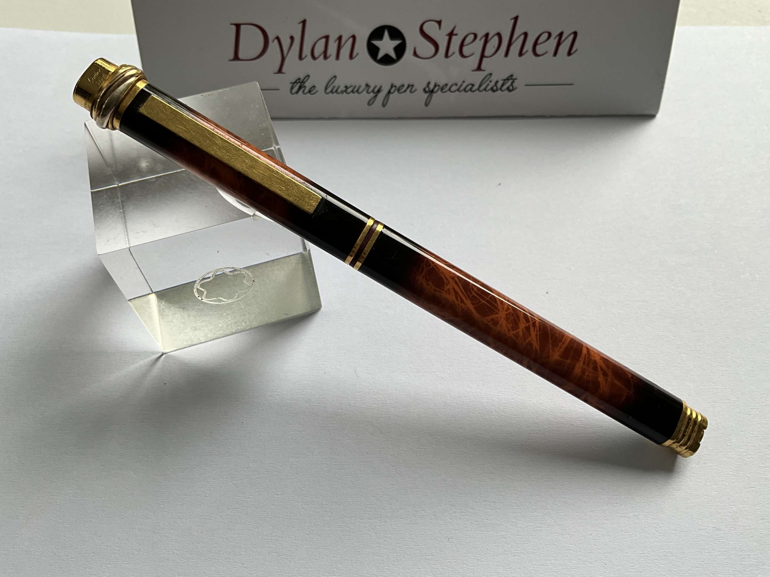 Cartier Vendome Laque de Chine orange rollerball pen - Image 6