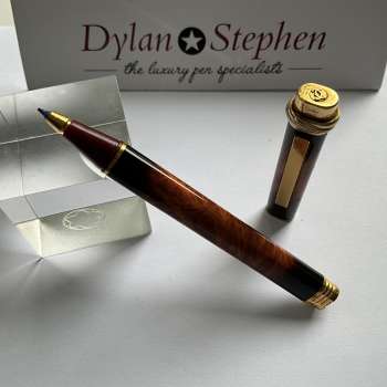 Cartier Vendome Laque de Chine orange rollerball pen