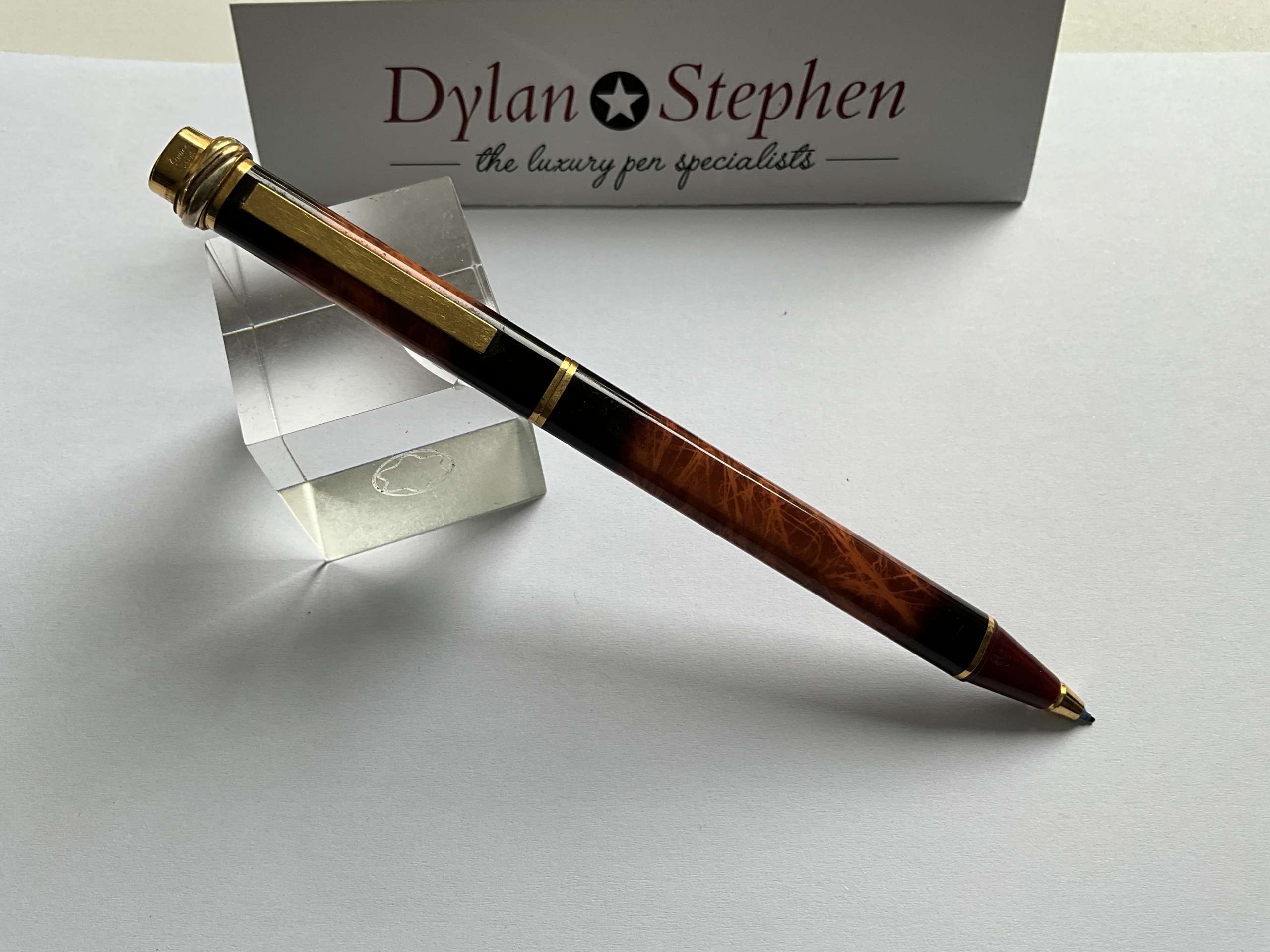 Cartier Vendome Laque de Chine orange rollerball pen - Image 4