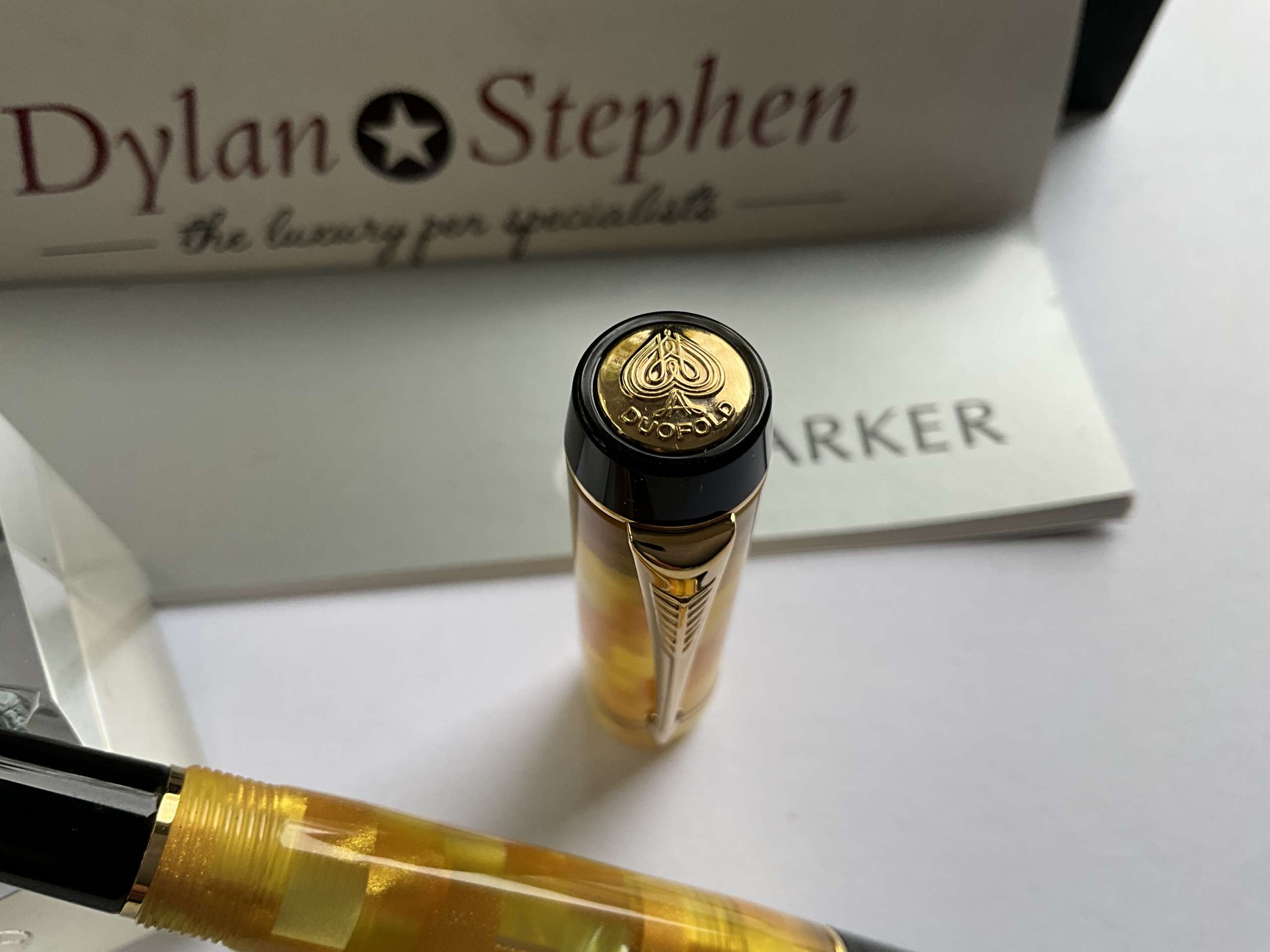 Parker Duofold Demi Citrine fountain pen - Image 3