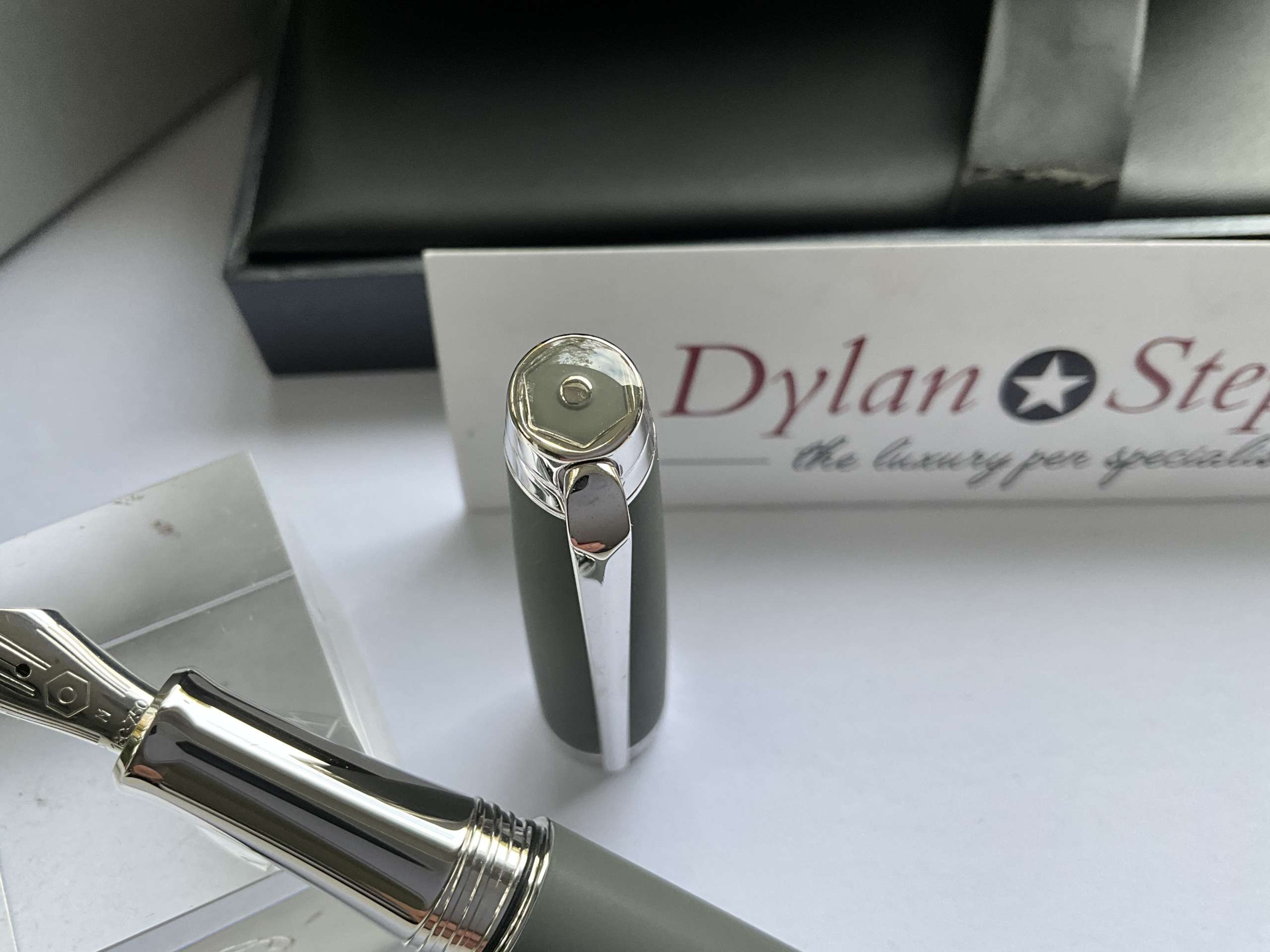 Caran d'Ache Leman Matte Grey Fountain Pen - Image 3