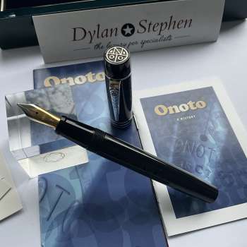 Onoto Magna Classic Black and Silver Limited Edition fountain pen