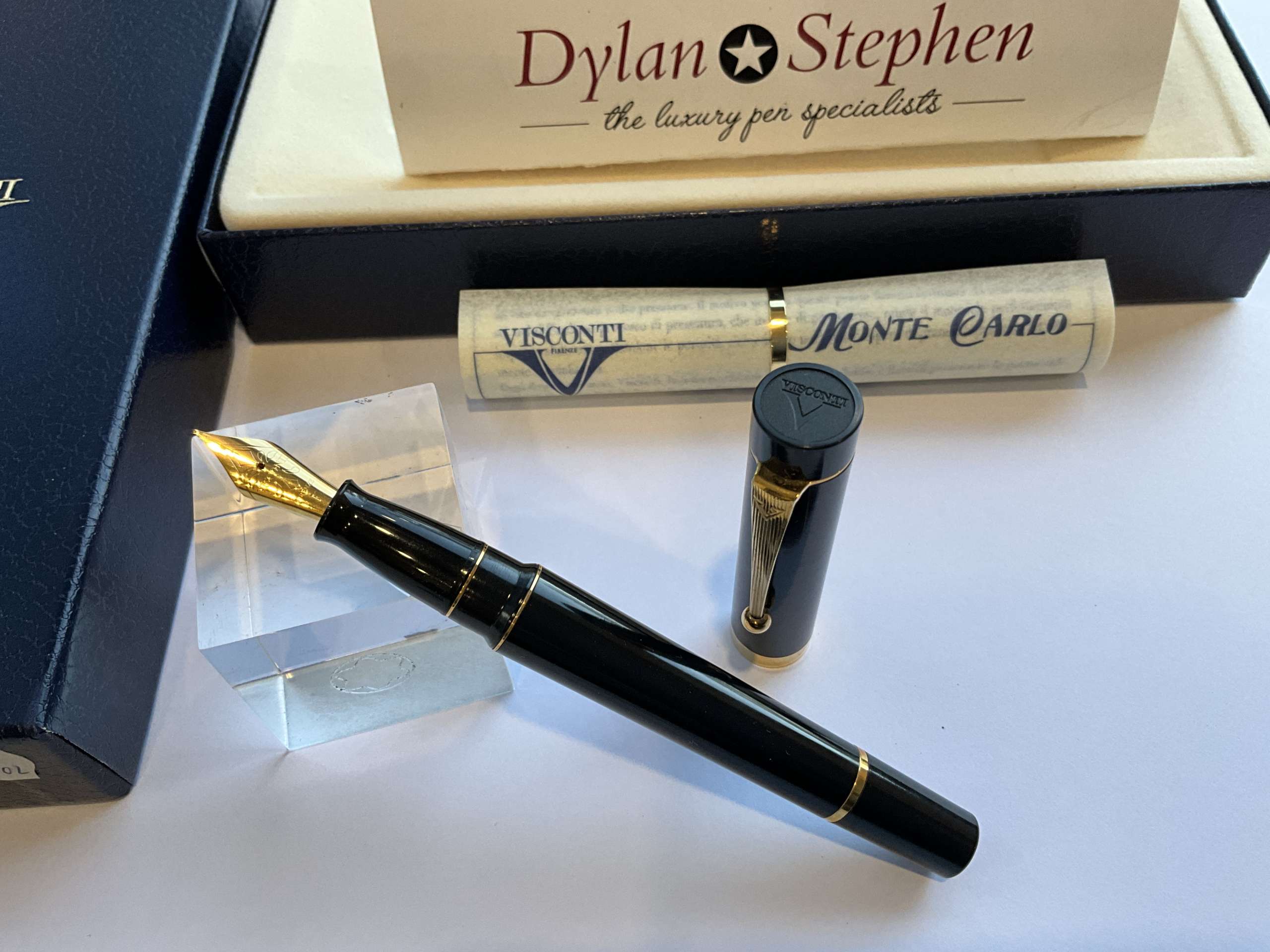 Visconti Monte Carlo Black fountain pen