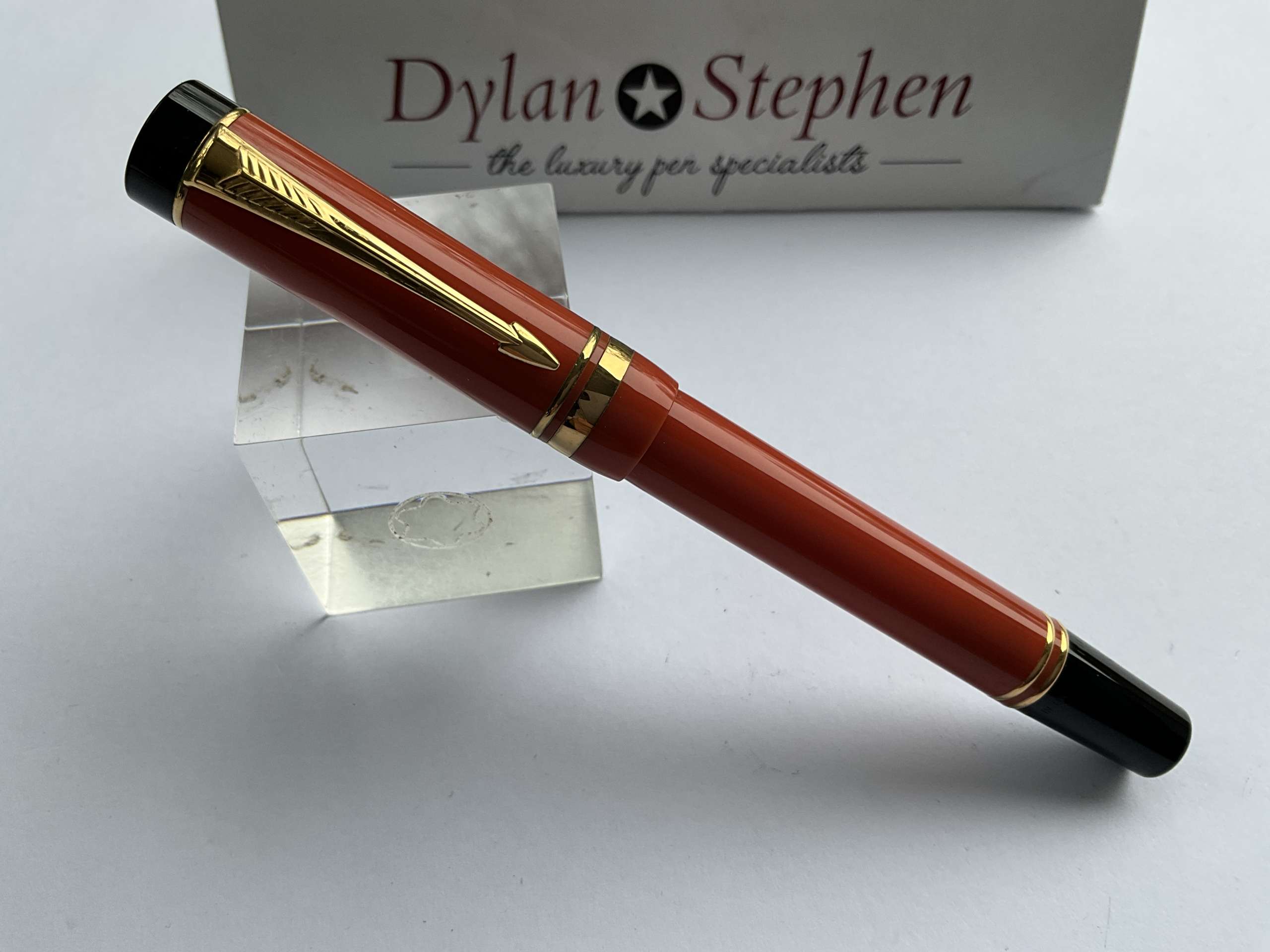 Parker Duofold International Orange fountain pen - Image 5