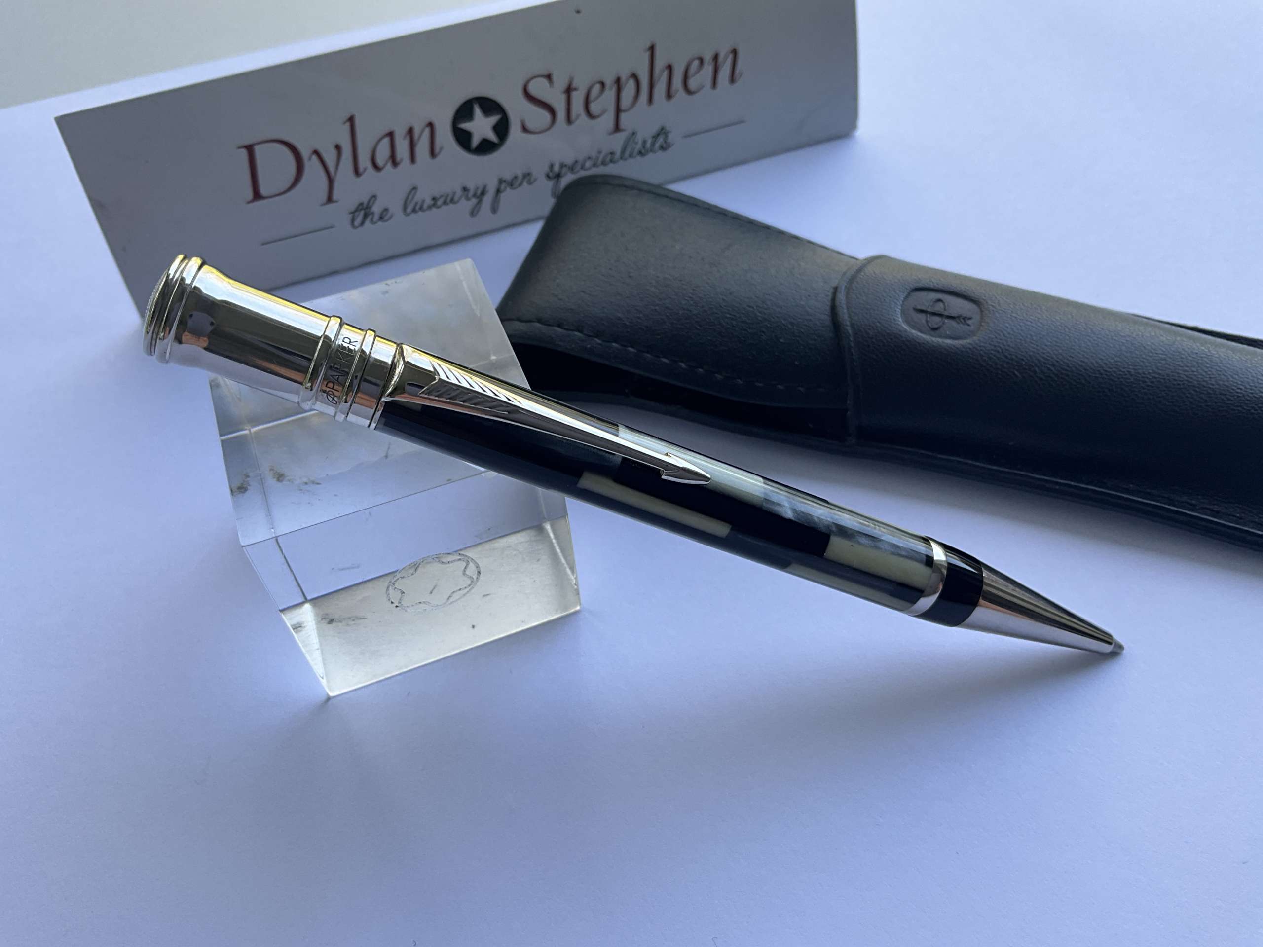 Parker Duofold Black Mosaic Ballpoint pen - Image 2