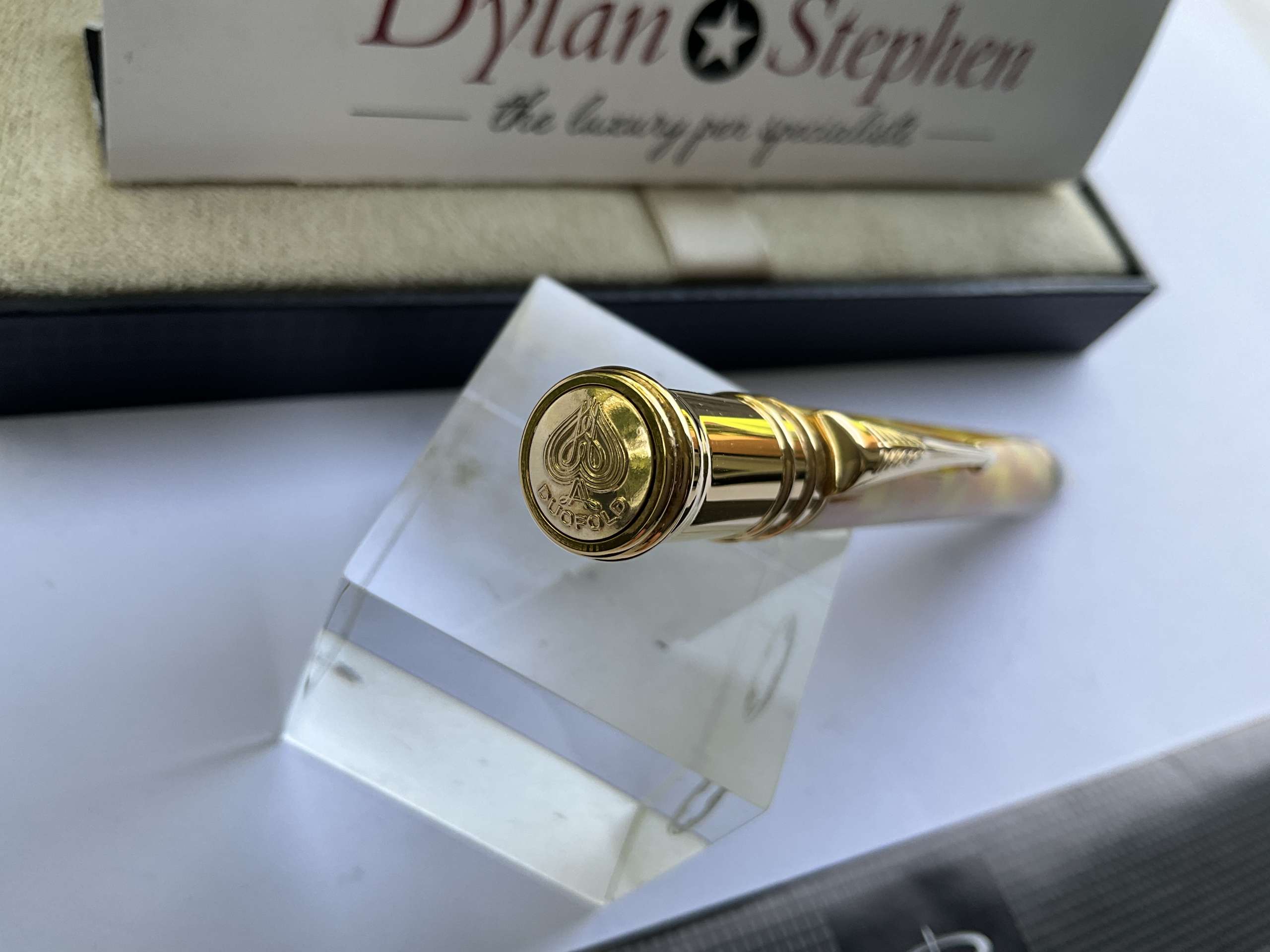 Parker Duofold Citrine Checked Special Edition Ballpoint Pen - Image 2