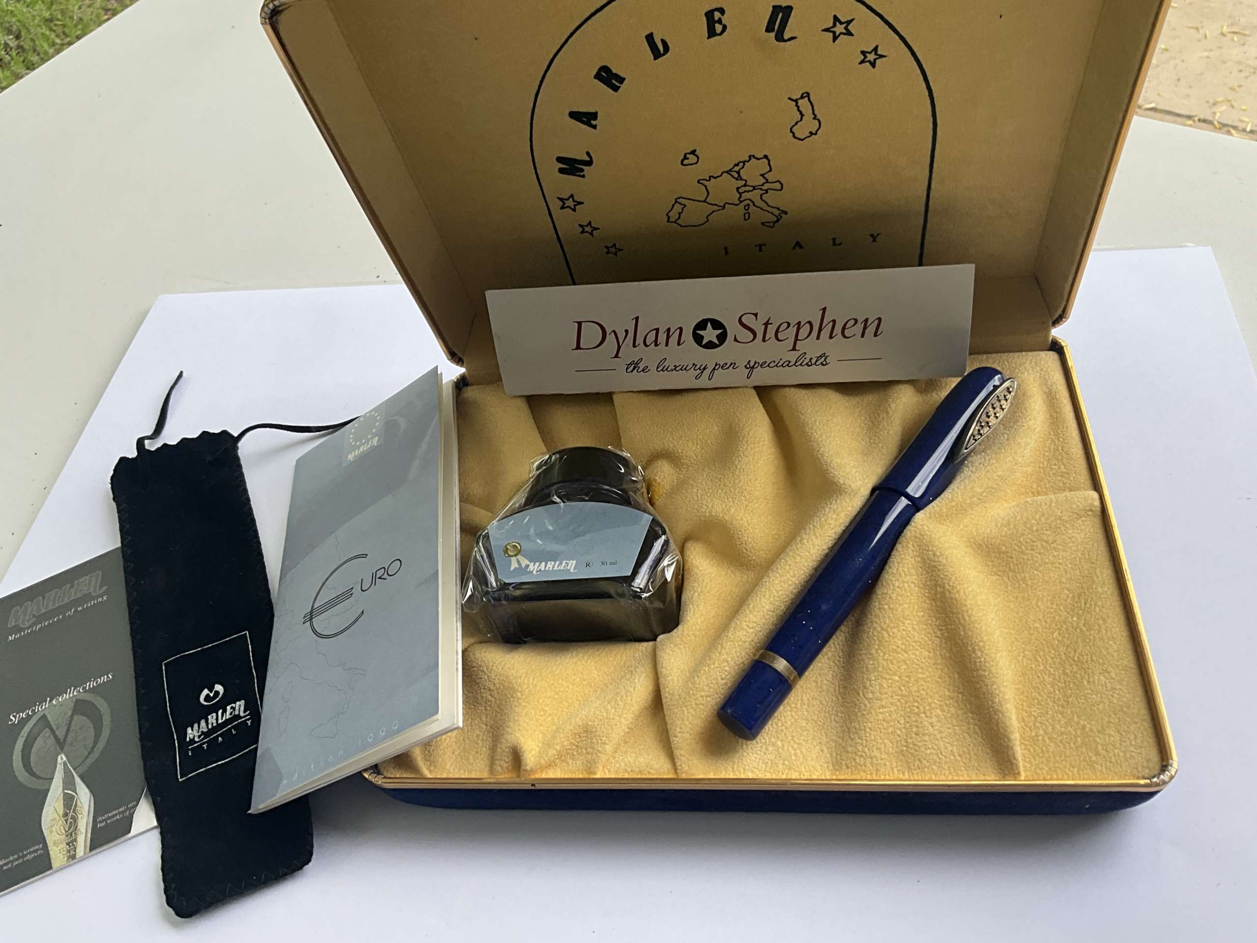 Marlen Euro 2002 Limited Edition Blue Fountain Pen - Image 7