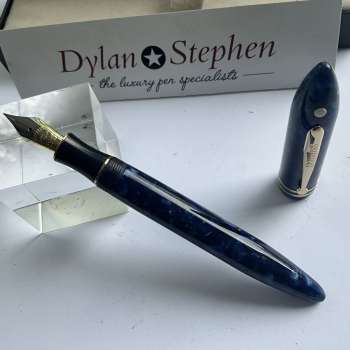 Sheaffer Balance Blue Marbled Fountain Pen
