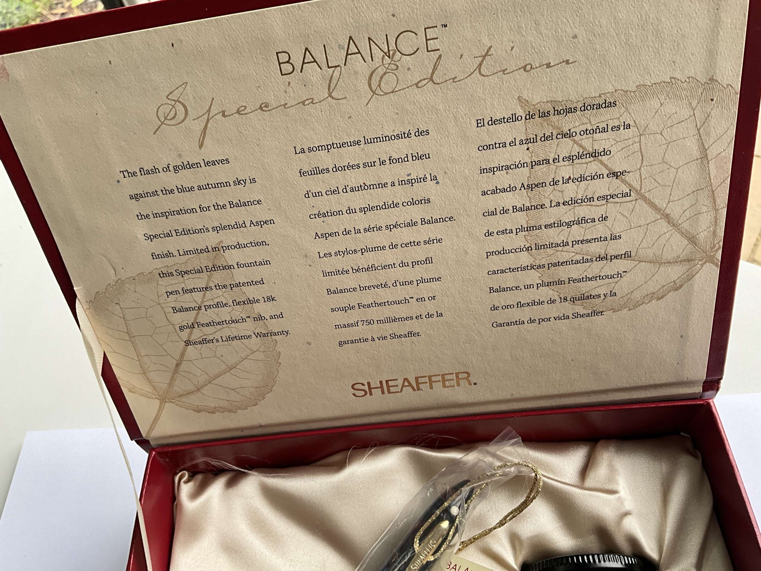Sheaffer Balance II Aspen Special Edition Fountain Pen - Image 8