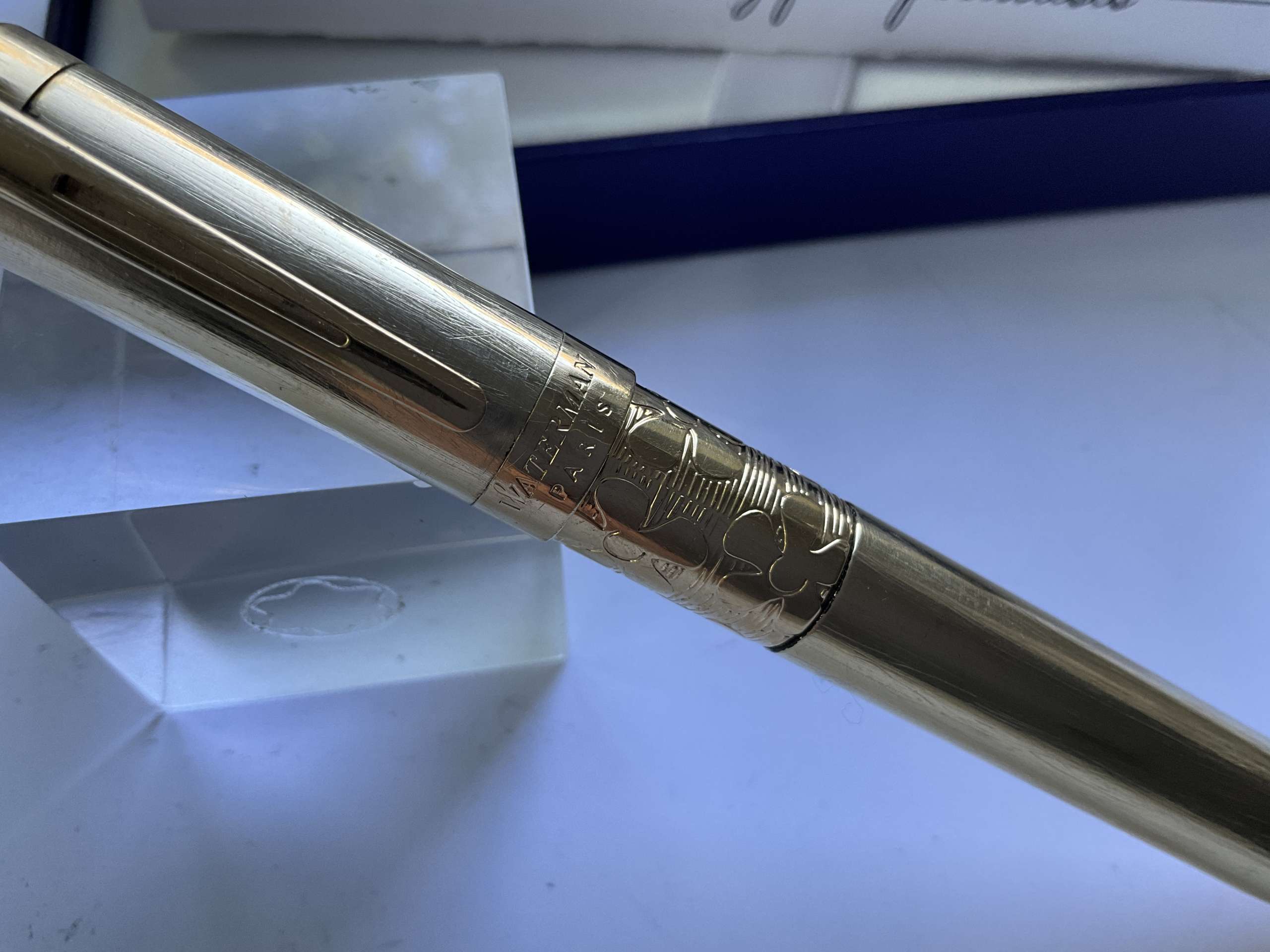 Waterman Elegance Brass Fountain Pen - Image 4
