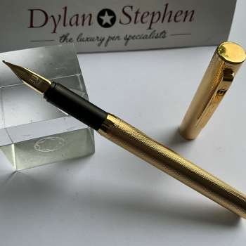 Dunhill gold plated barley fountain pen