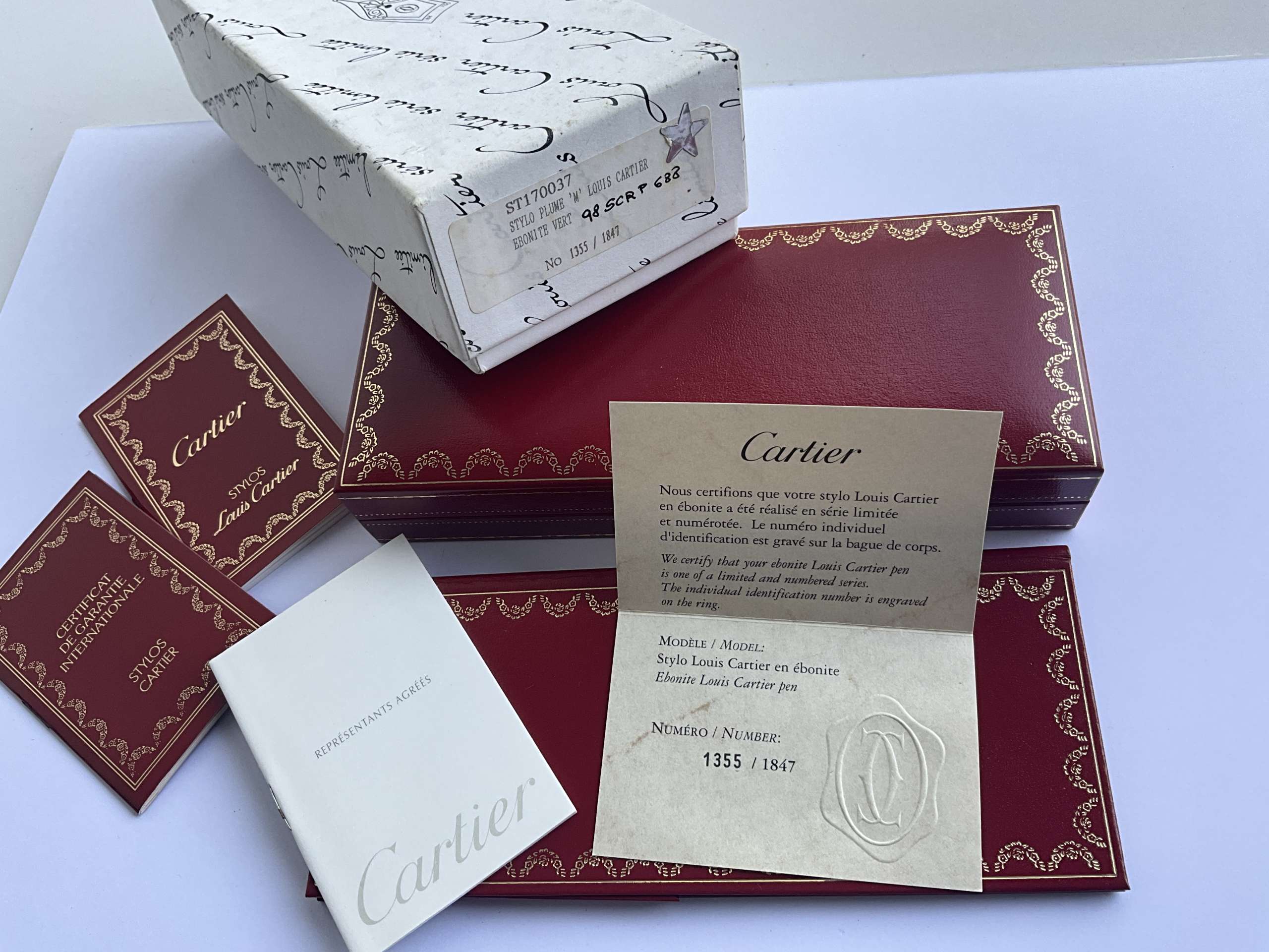 Cartier Louis Ebonite Vert Limited Edition Fountain Pen - Image 8