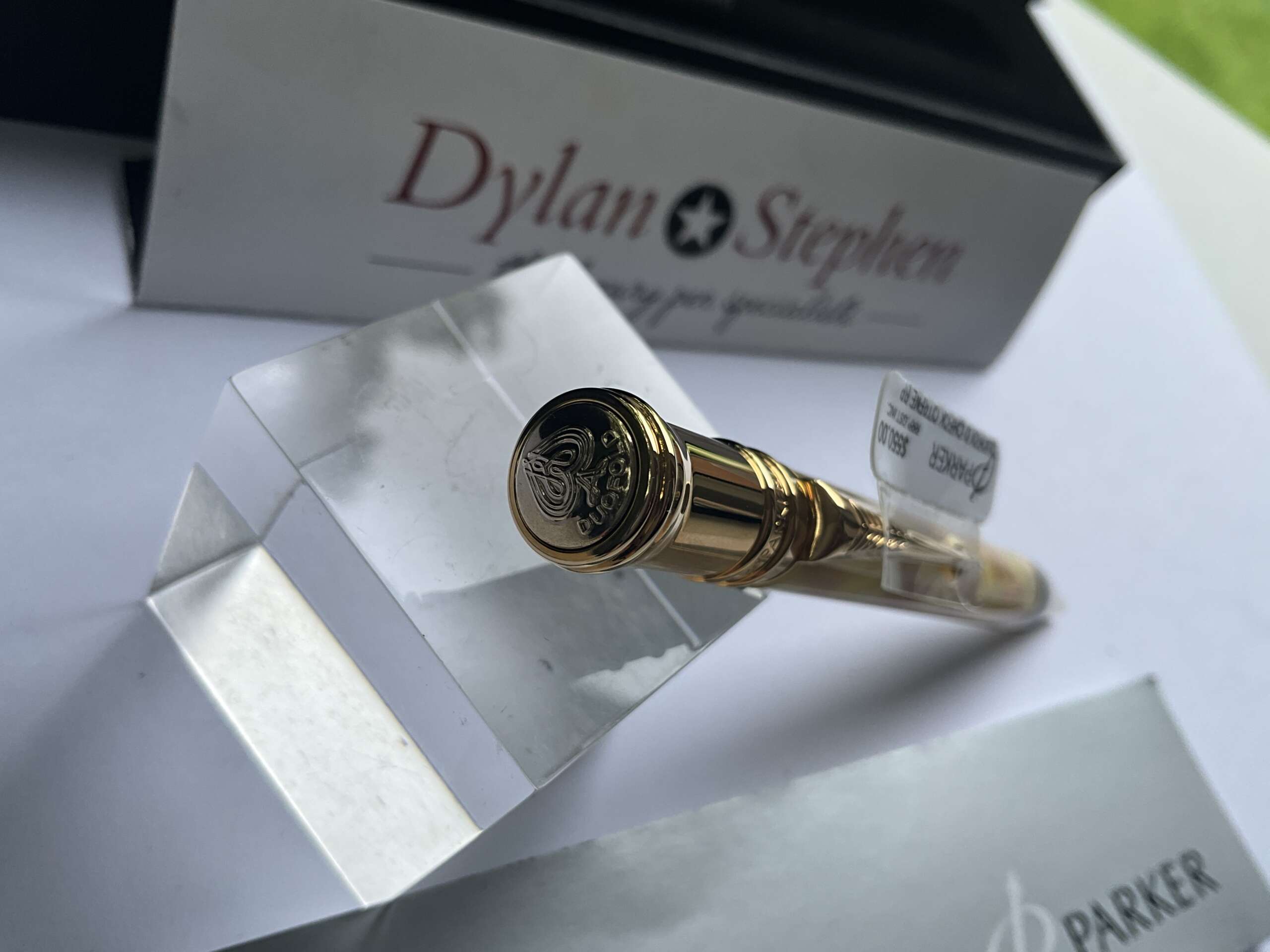 Parker Duofold Citrine Checked Special Edition Ballpoint Pen - Image 2