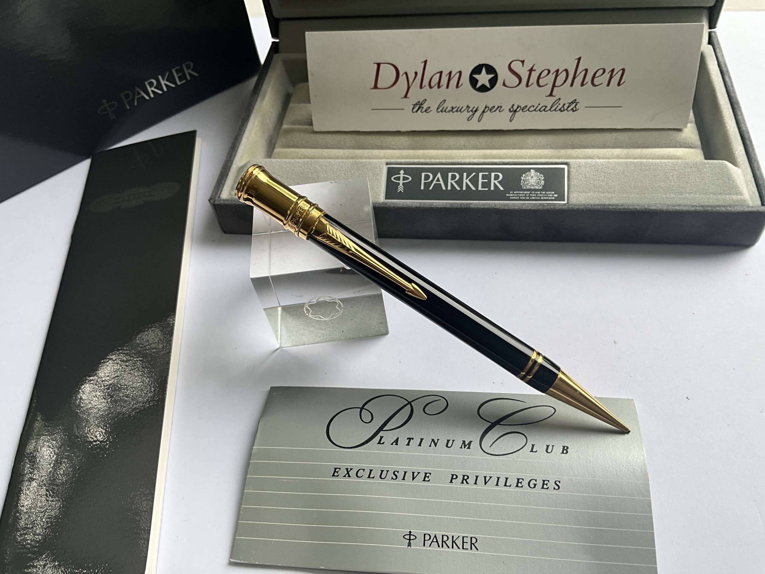 Parker Duofold Black and Gold Mechanical Pencil