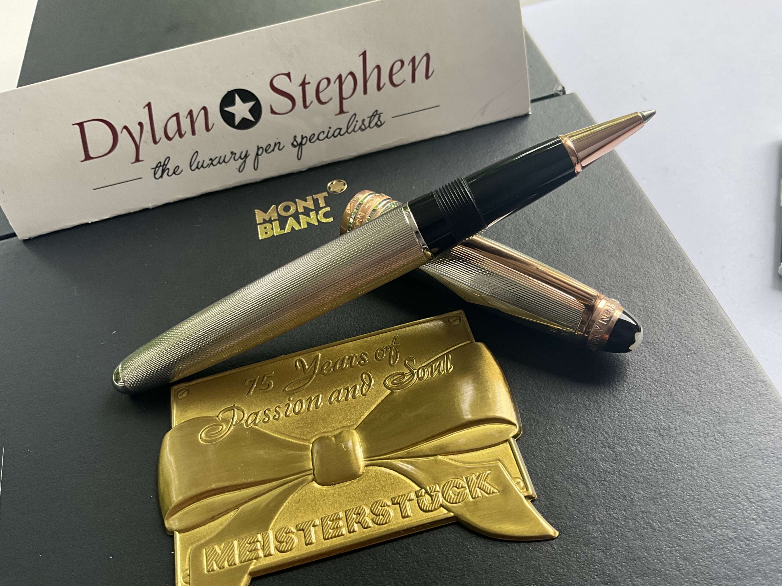 Montblanc Meisterstuck Legrand 75th Anniversary Limited Edition 1924 Silver Rollerball Pen (Copy)