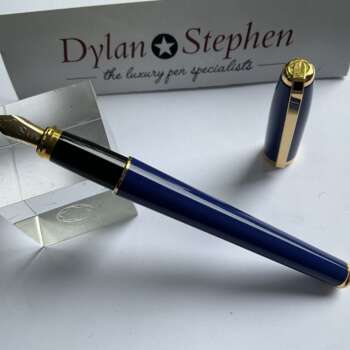 ST DuPont Fidelio Blue Lacquer Fountain Pen