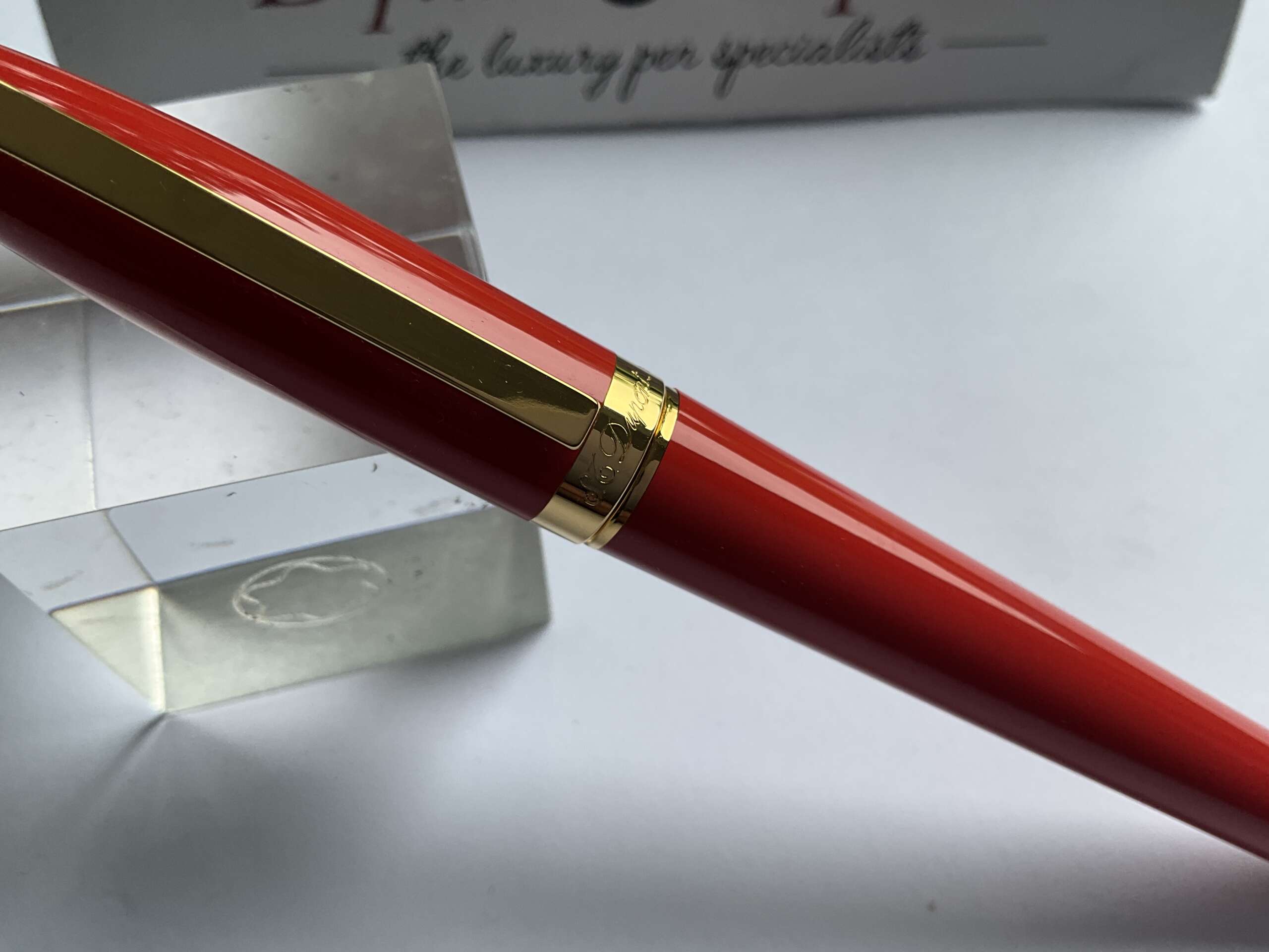 ST DuPont Fidelio Orange Lacquer Fountain Pen - Image 3