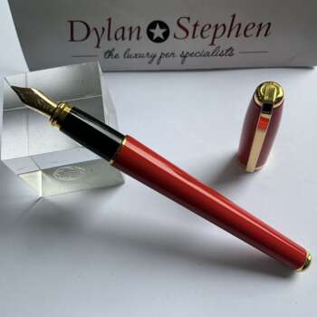 ST DuPont Fidelio Orange Lacquer Fountain Pen