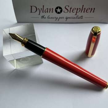 ST DuPont Fidelio Orange Lacquer Fountain Pen