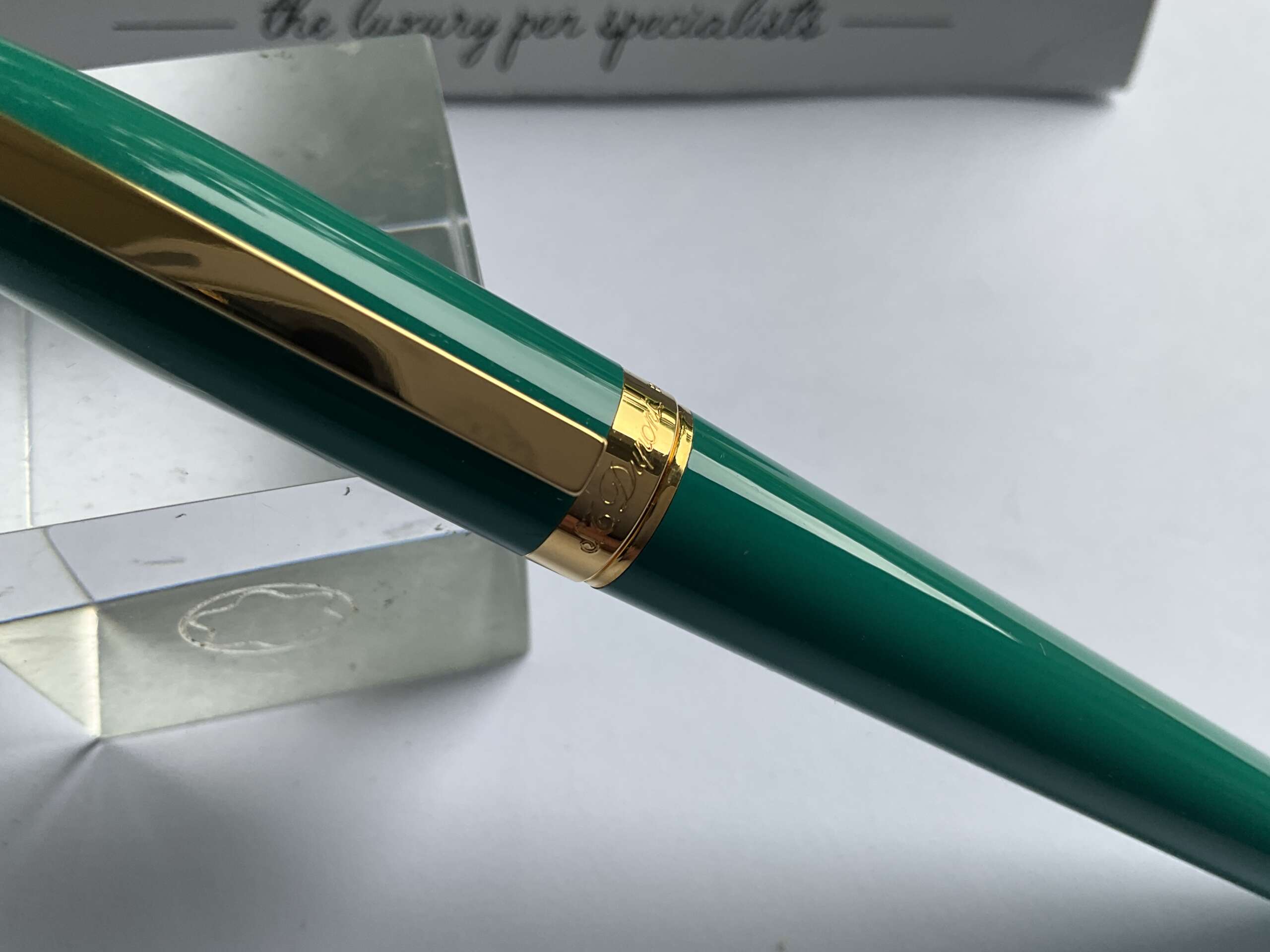 ST DuPont Fidelio Teal Lacquer Fountain Pen - Image 3