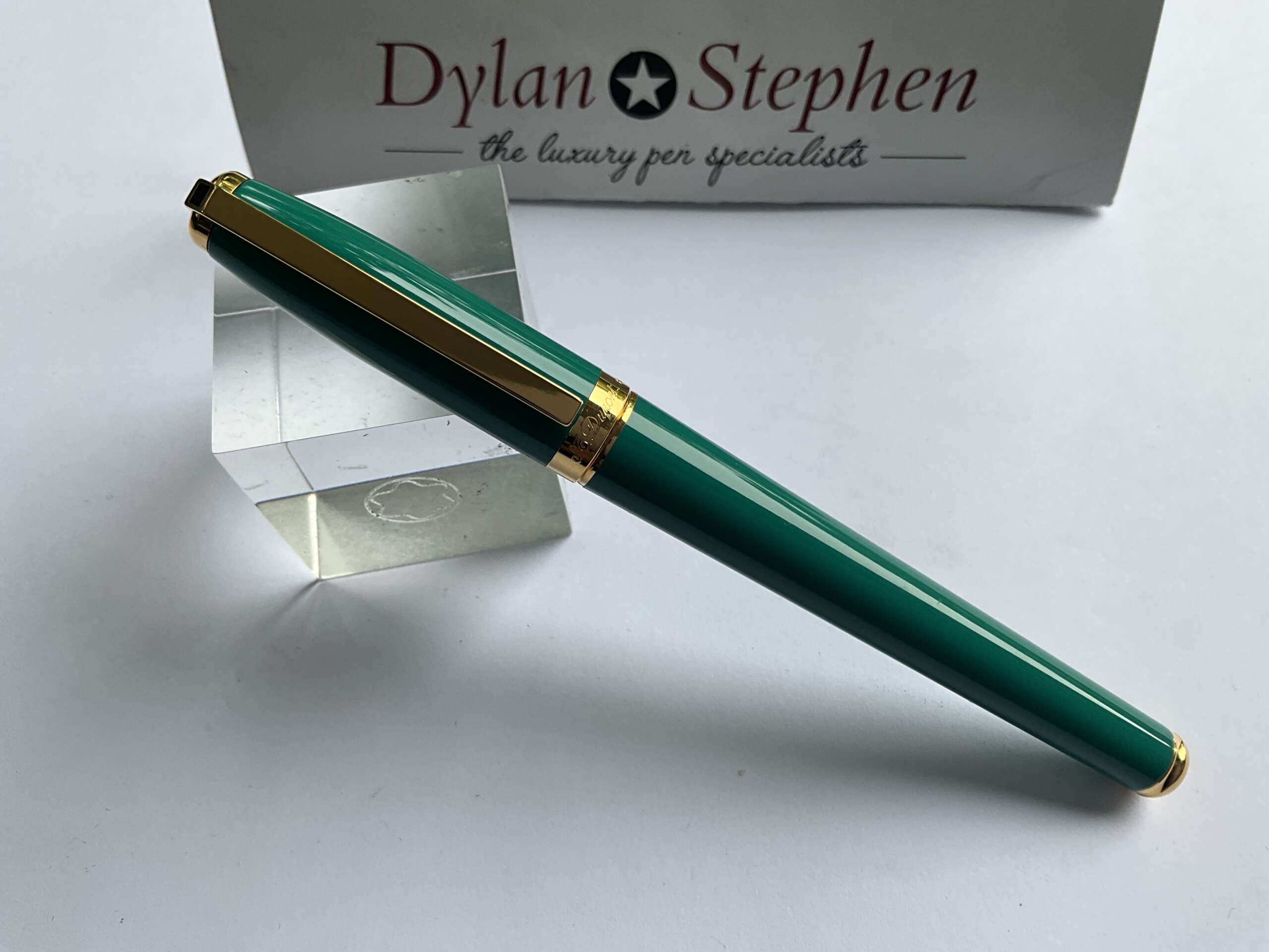 ST DuPont Fidelio Teal Lacquer Fountain Pen - Image 6