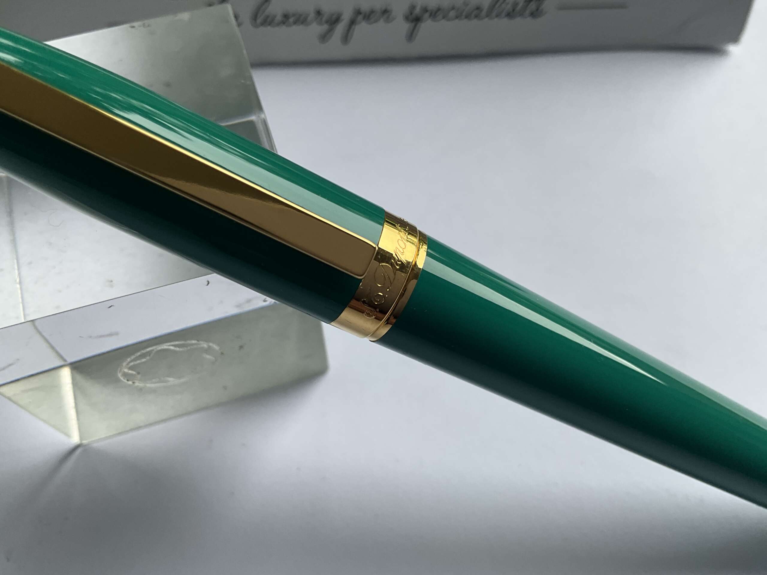 ST DuPont Fidelio Teal Lacquer Fountain Pen - Image 3