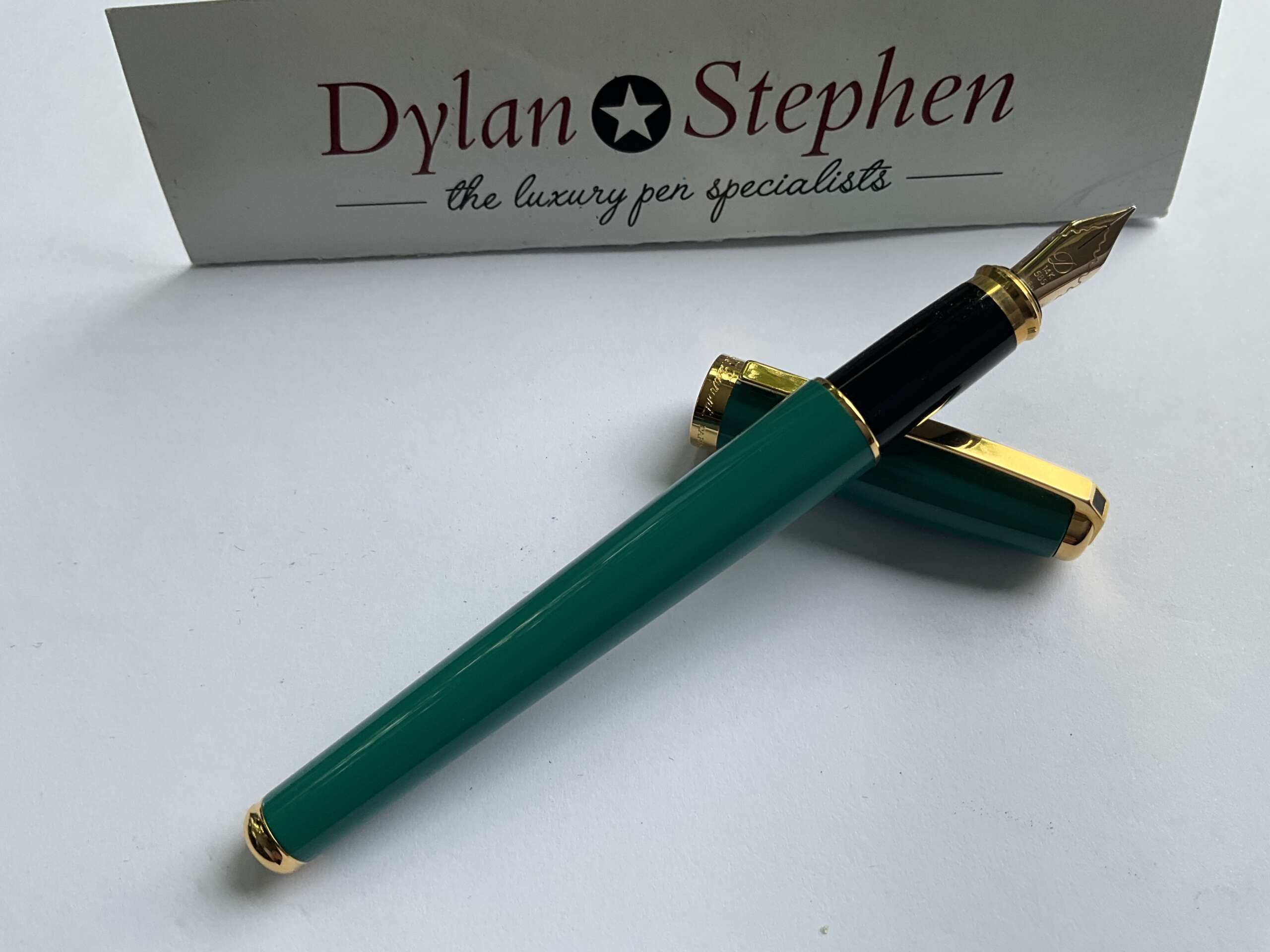 ST DuPont Fidelio Teal Lacquer Fountain Pen - Image 5