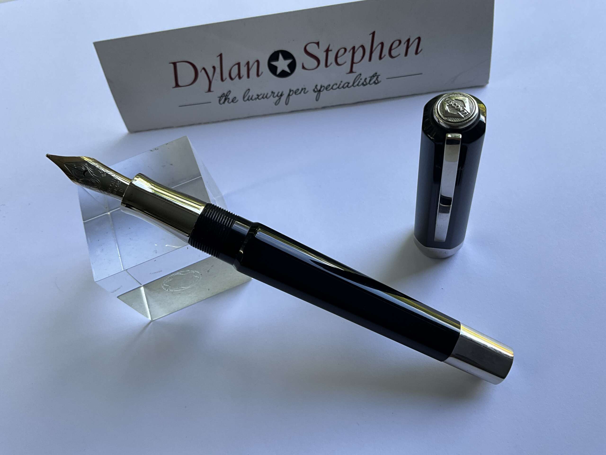 Visconti Opera Master Black Pinstripe fountain pen