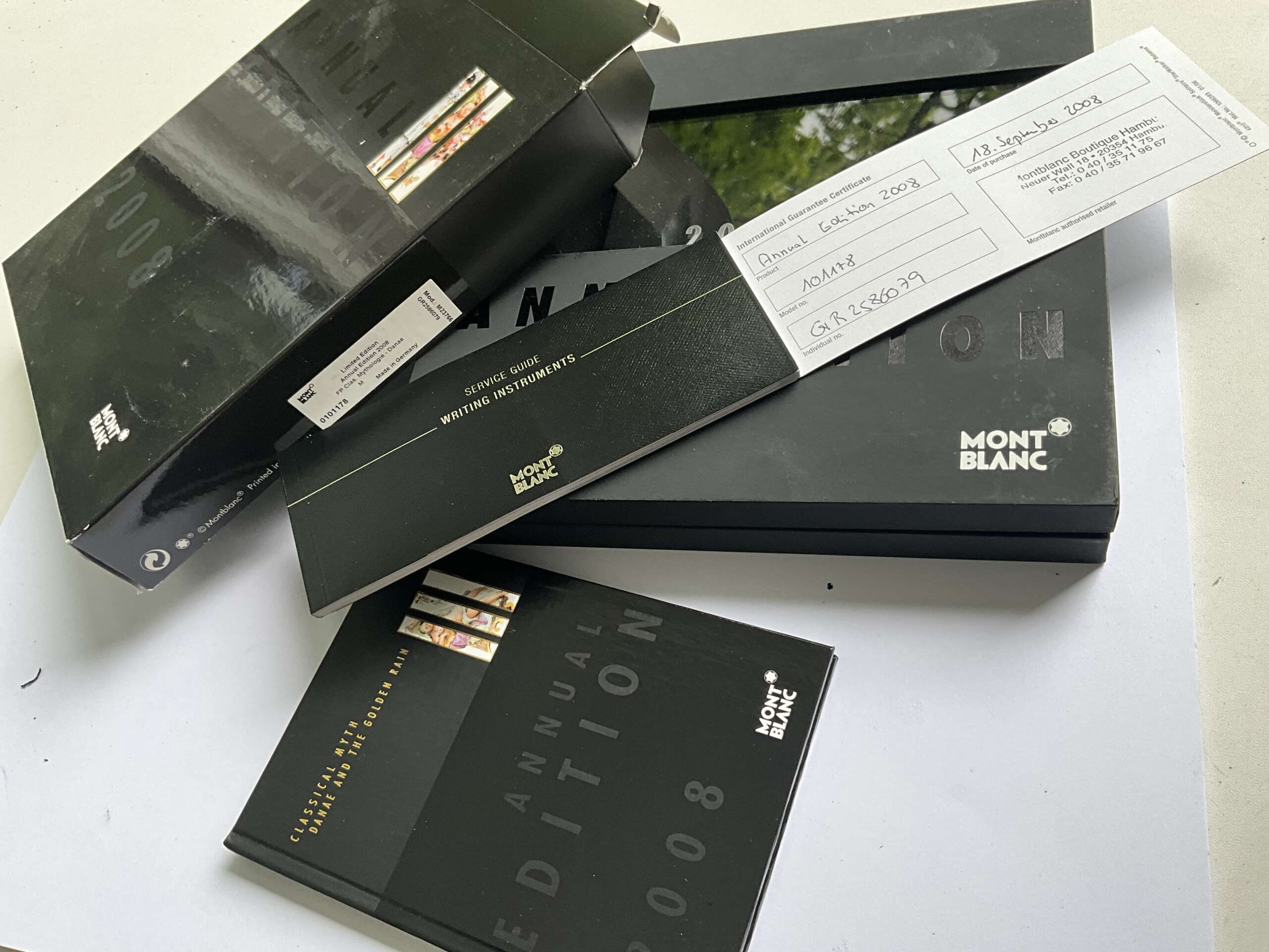 Montblanc Annual Limited Edition 2008 Danae Classical Mythology Fountain Pen - Image 9