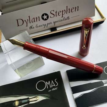 Omas Extra Paragon ASC Coral and Gold fountain pen