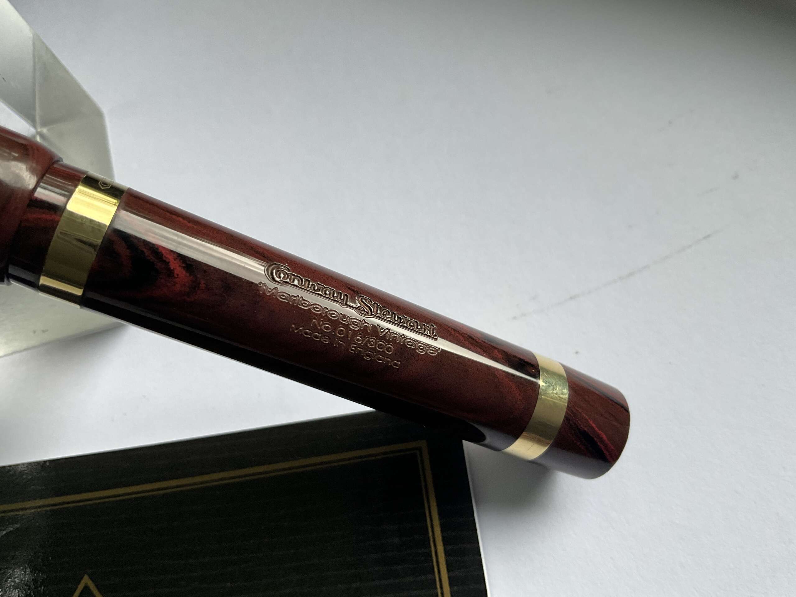 Conway Stewart Marlborough Vintage Rose Ripple Limited Edition fountain pen - Image 3