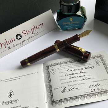 Conway Stewart Marlborough Vintage Rose Ripple Limited Edition fountain pen