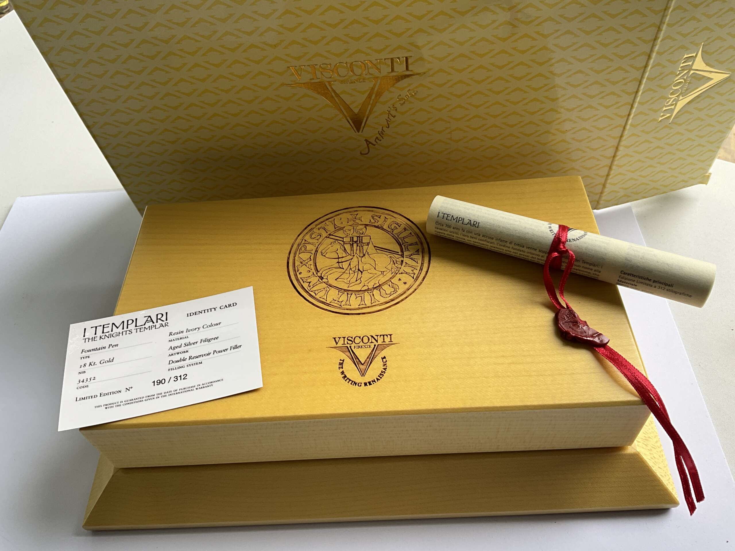 Visconti Templari The Knights Templar Limited Edition fountain pen - Image 11