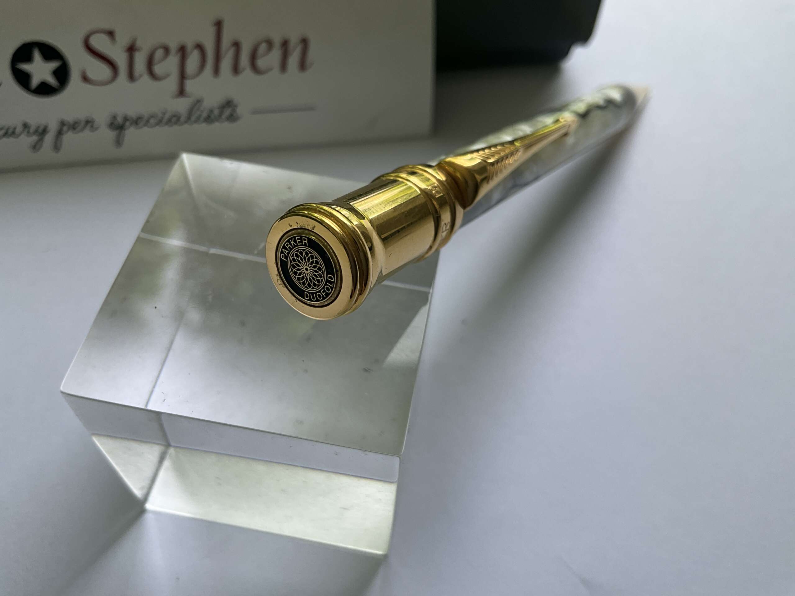 Parker Duofold Pearl + Black Mechanical Pencil - Image 2