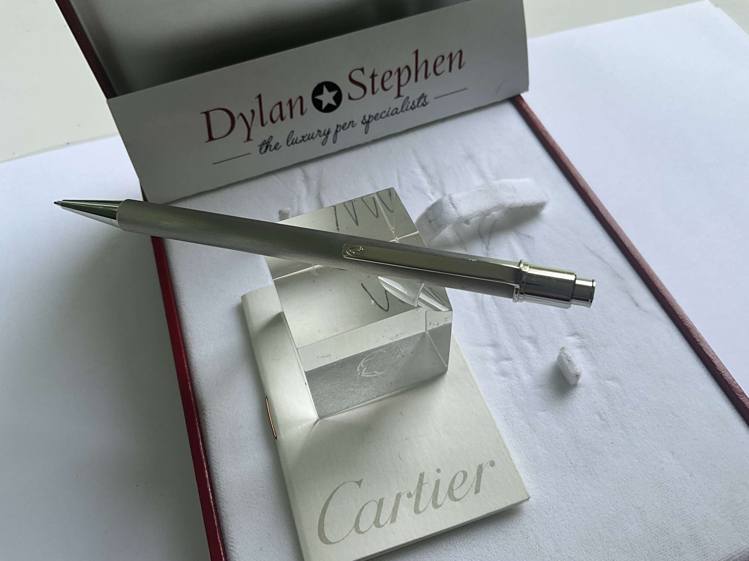Cartier Must de Cartier Brushed Steel Mechanical Pencil - Image 4